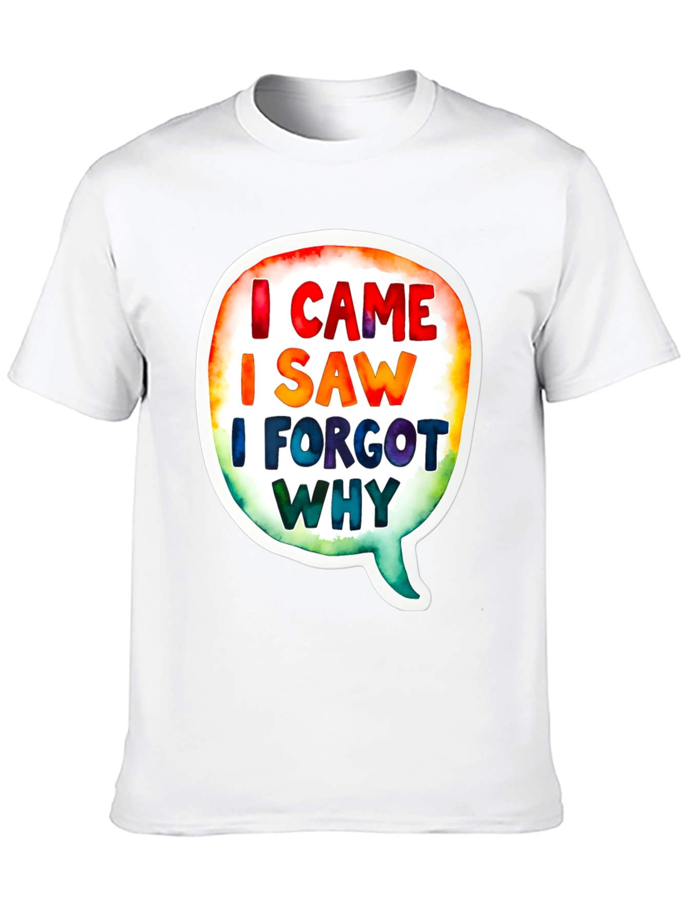 Funny I Came I Saw Mens Black T-Shirt