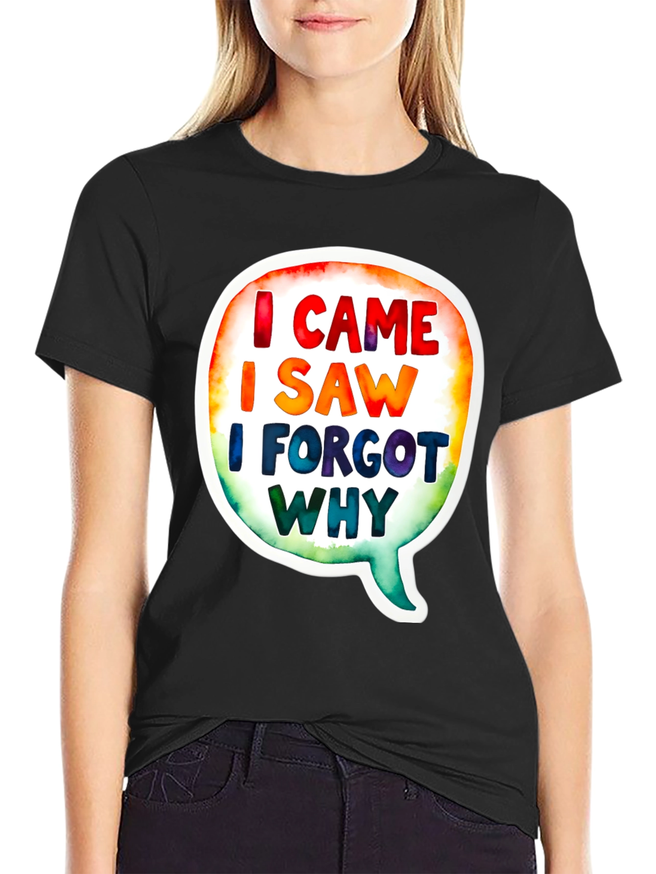 Funny I Came I Saw Mens Black T-Shirt