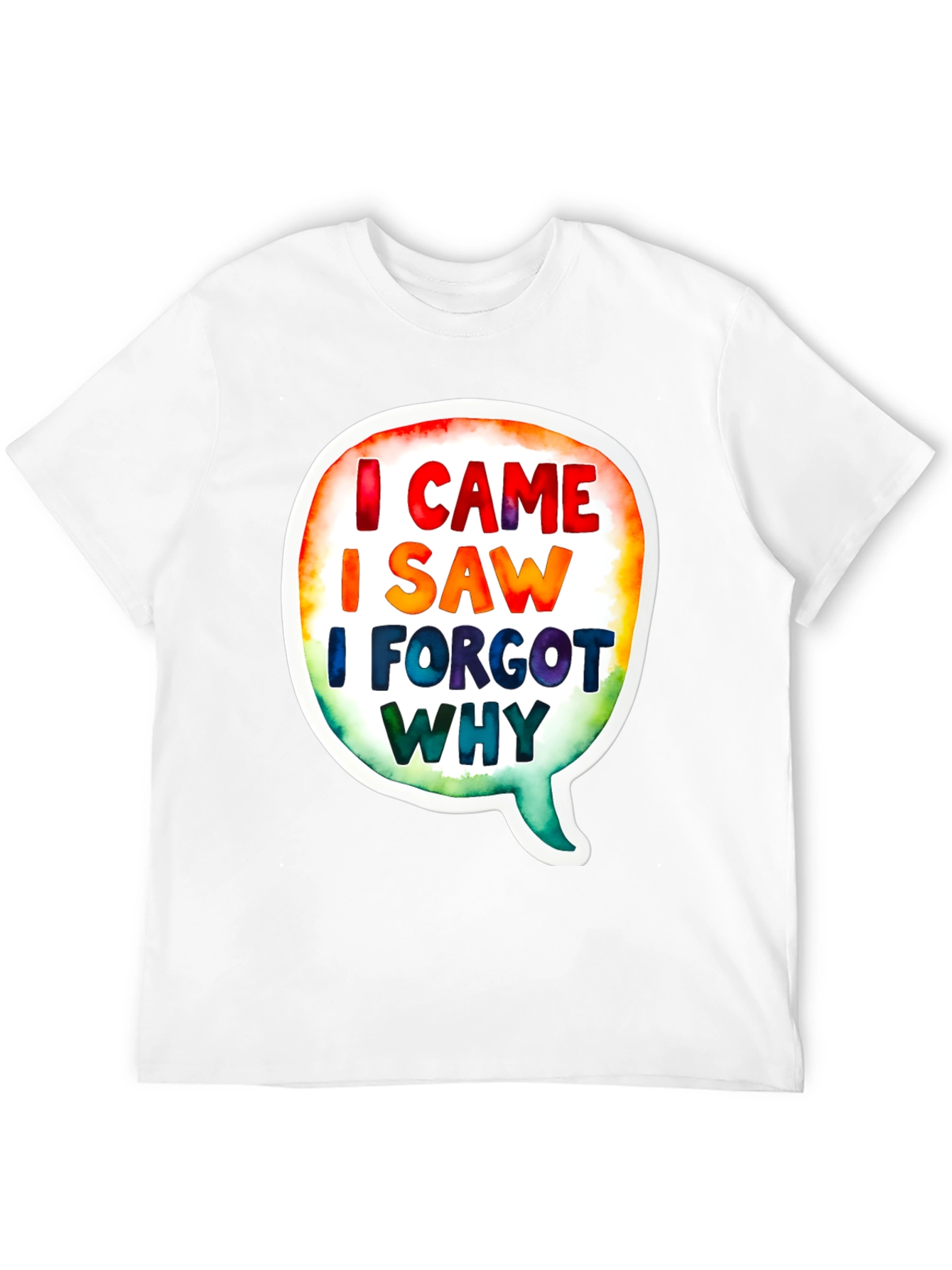 Funny I Came I Saw Mens Black T-Shirt