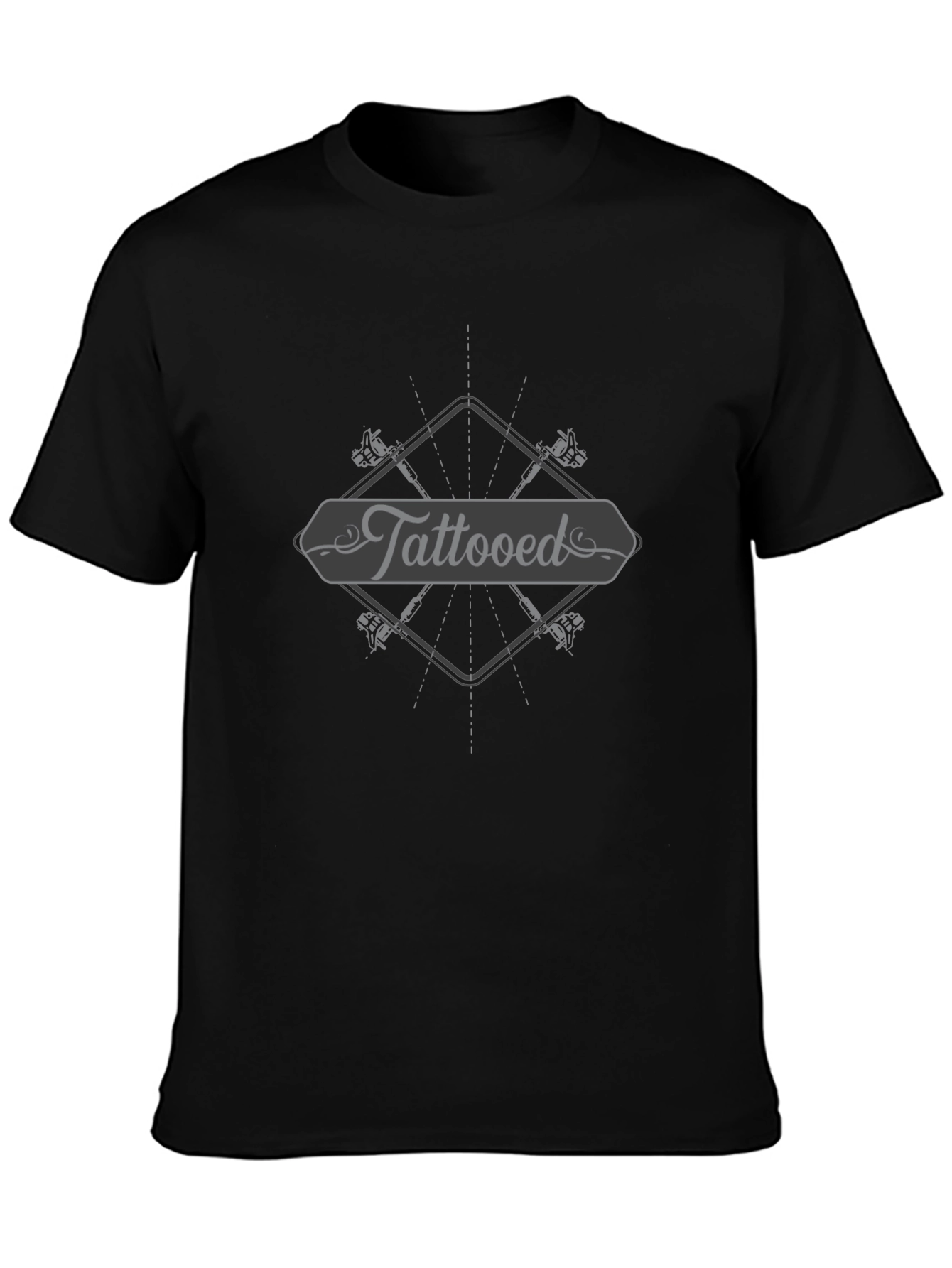 Tattooed Black Graphic Tee