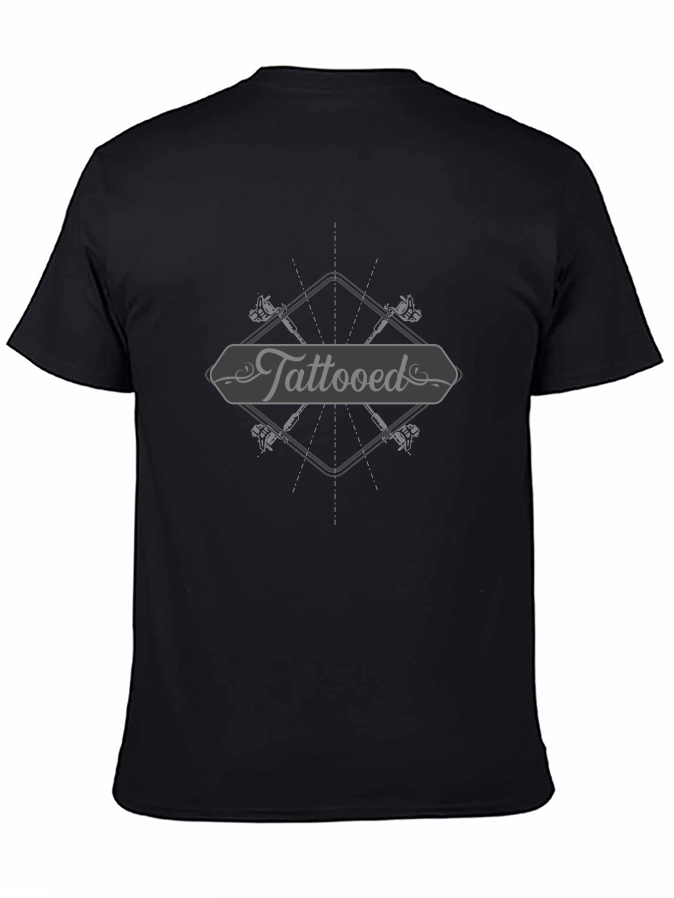 Tattooed Black Graphic Tee