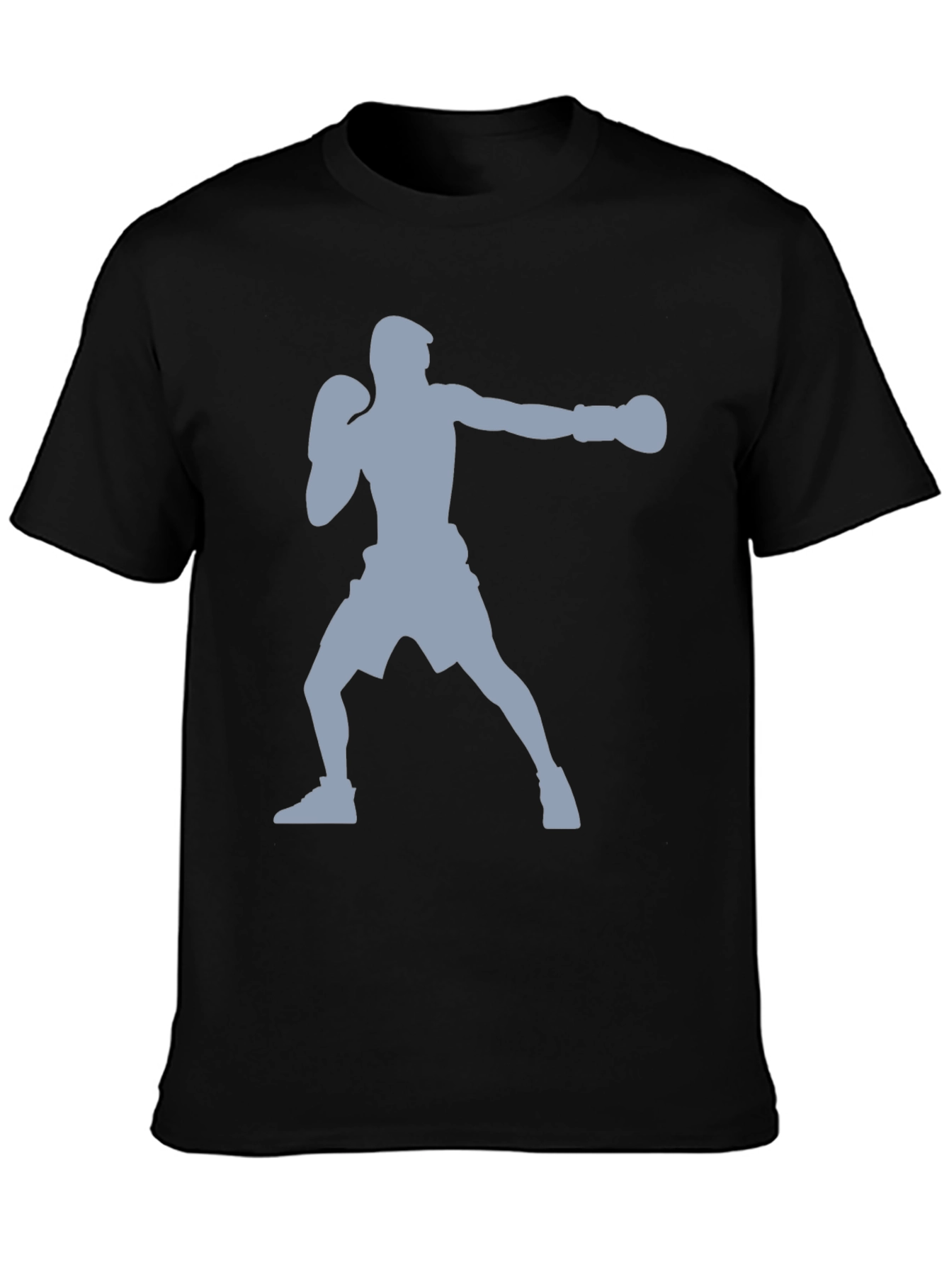 Boxing Silhouette Graphic T-Shirt - Sporty Tee