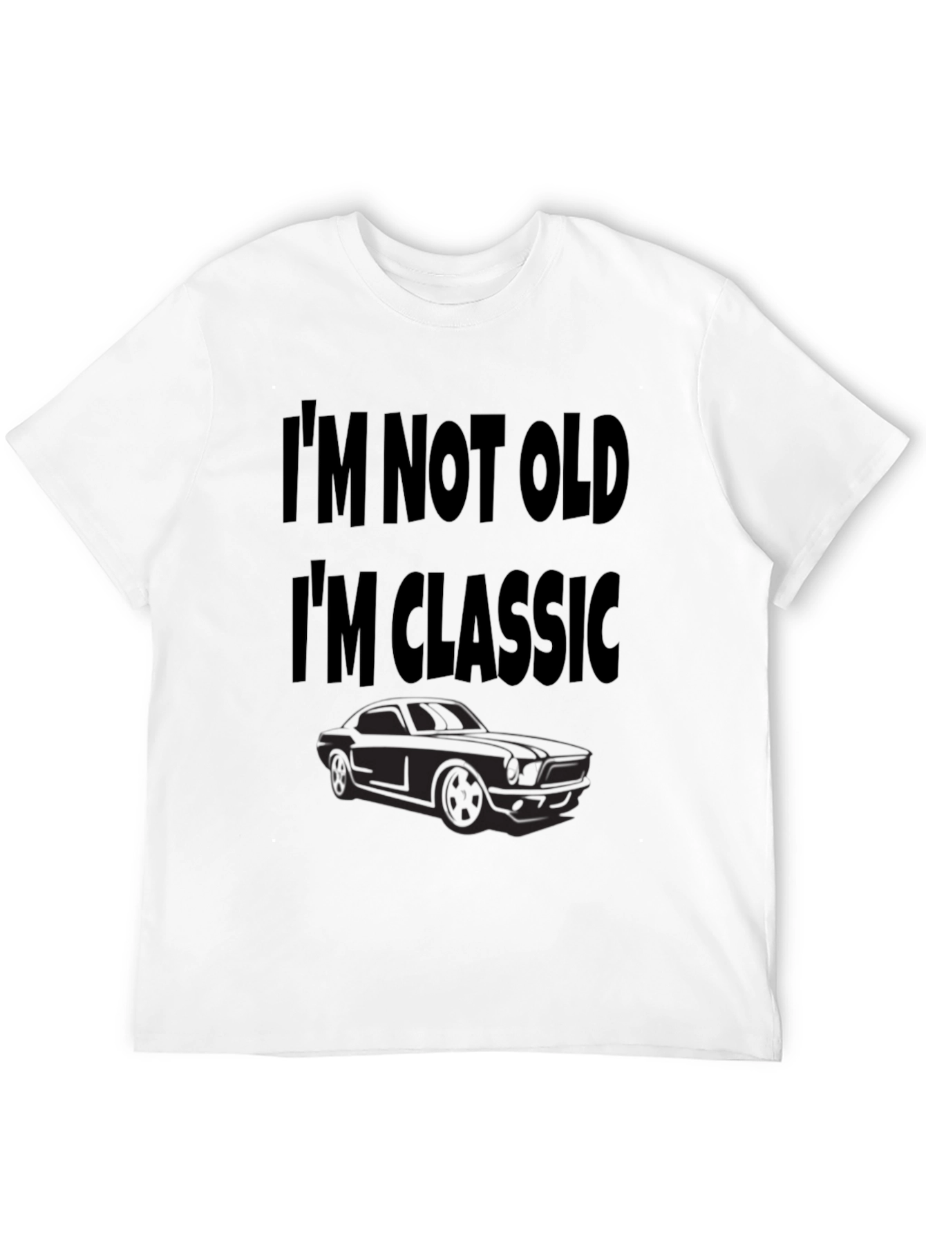Im Not Old Im Classic Car Black T-Shirt
