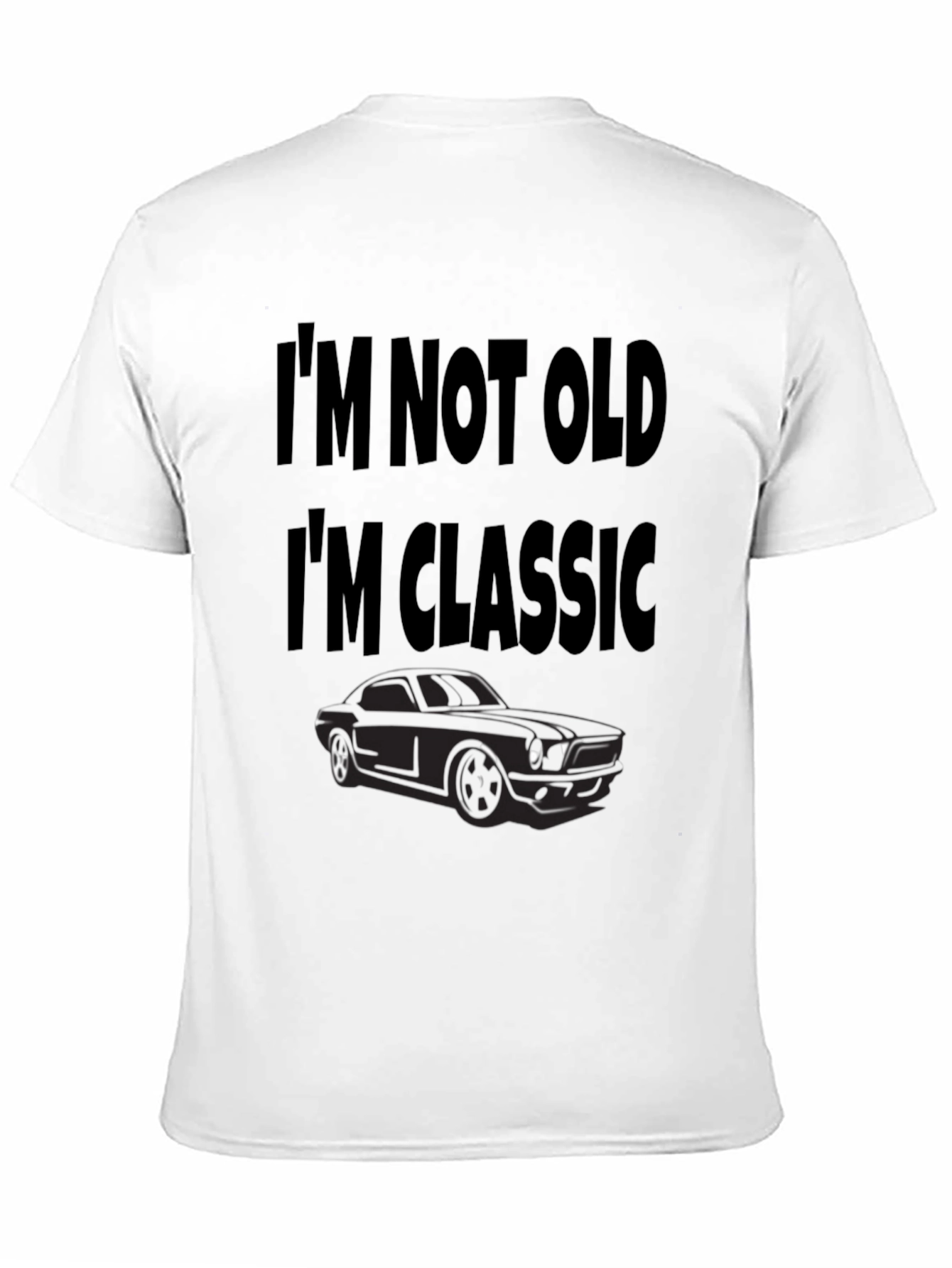 Im Not Old Im Classic Car Black T-Shirt