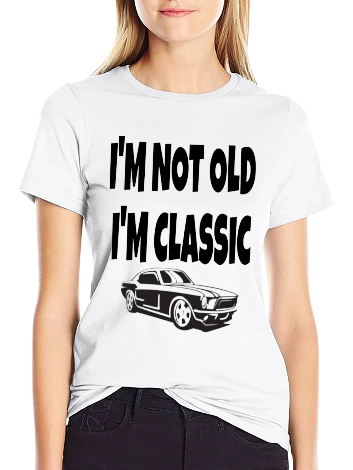 Im Not Old Im Classic Car Black T-Shirt