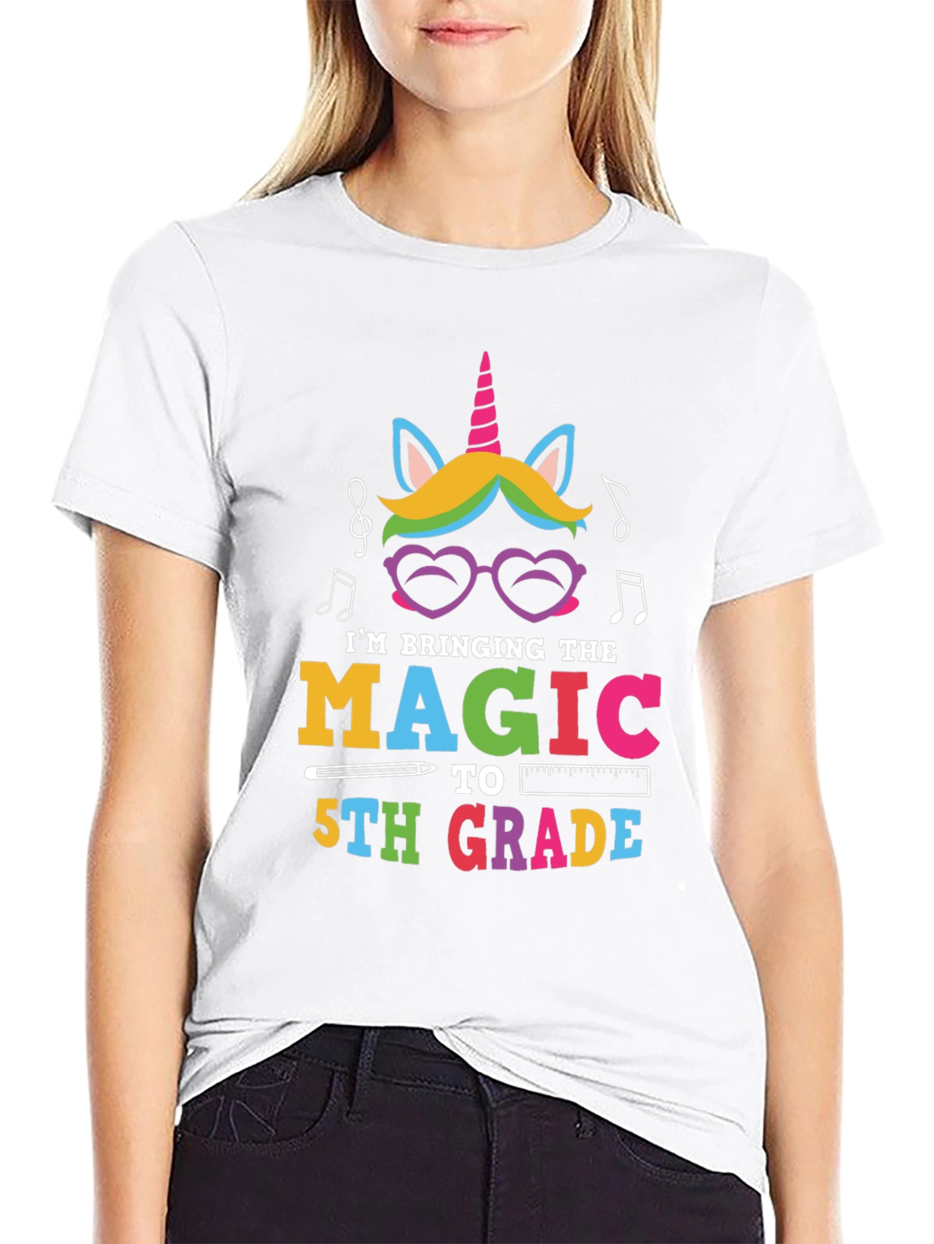 Magic 5th Grade Teacher Unicorn T-Shirt