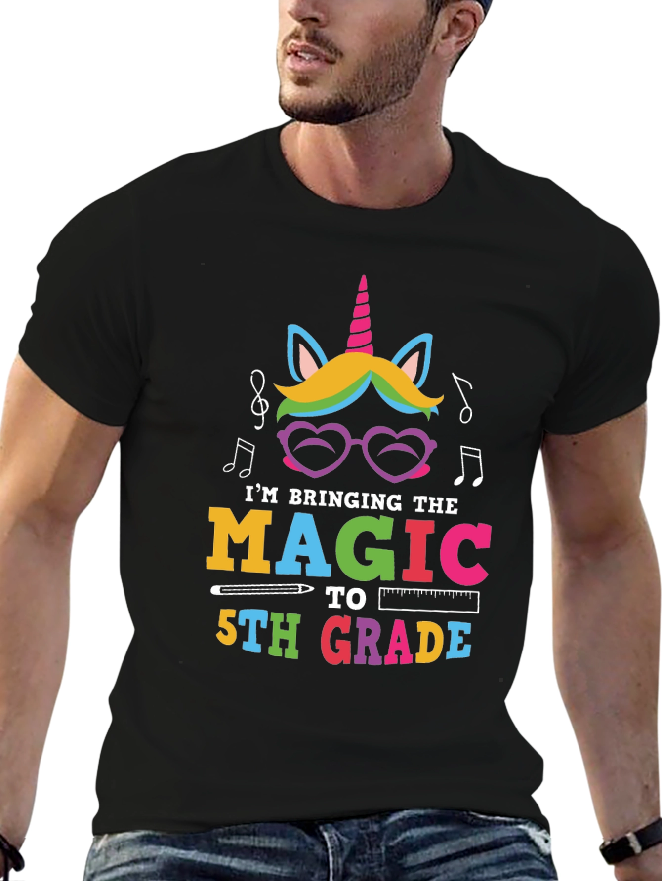 Magic 5th Grade Teacher Unicorn T-Shirt