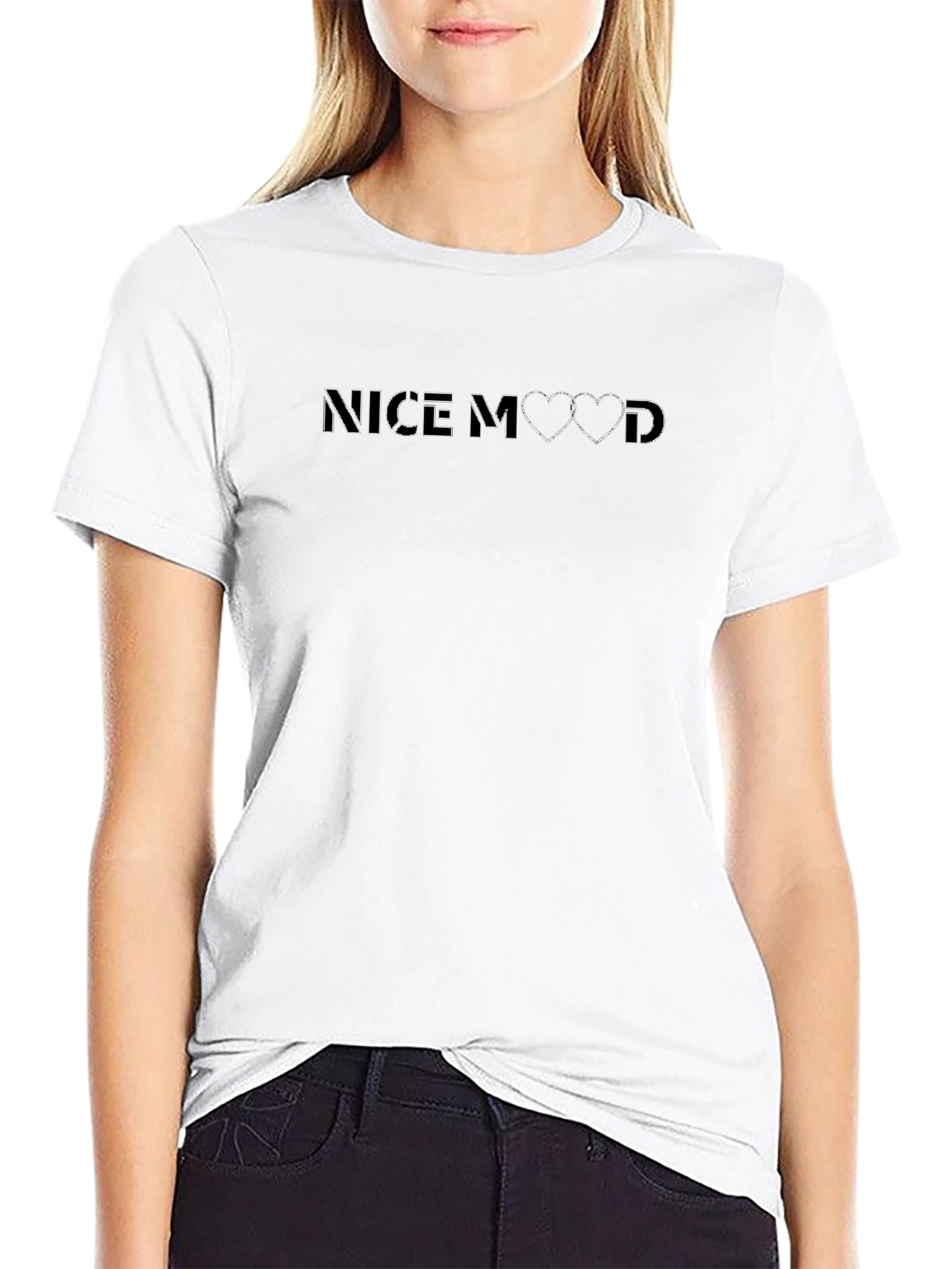 Nice Mood Black Graphic Tee