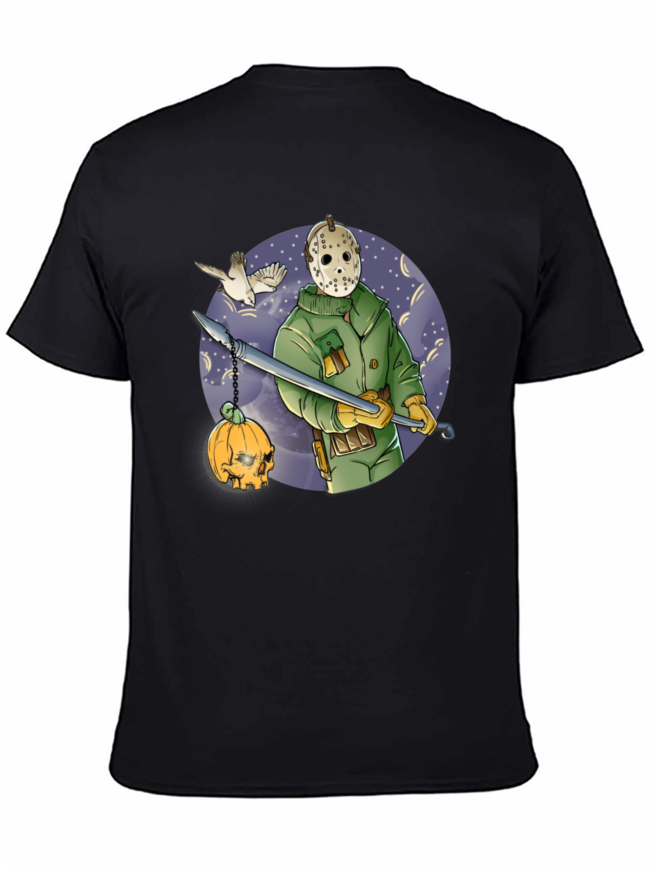 Spooky Hockey Mask Graphic Tee