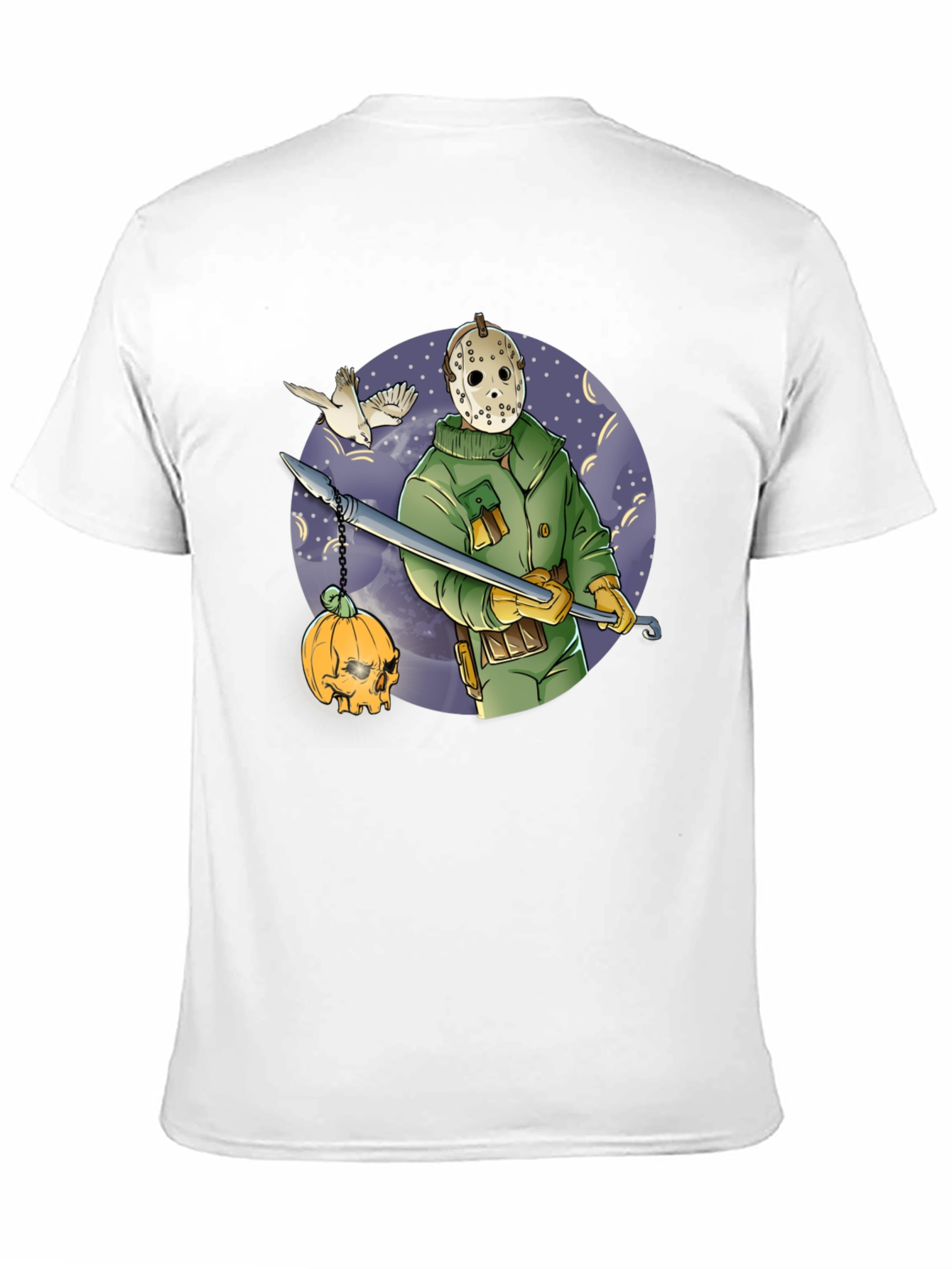 Spooky Hockey Mask Graphic Tee
