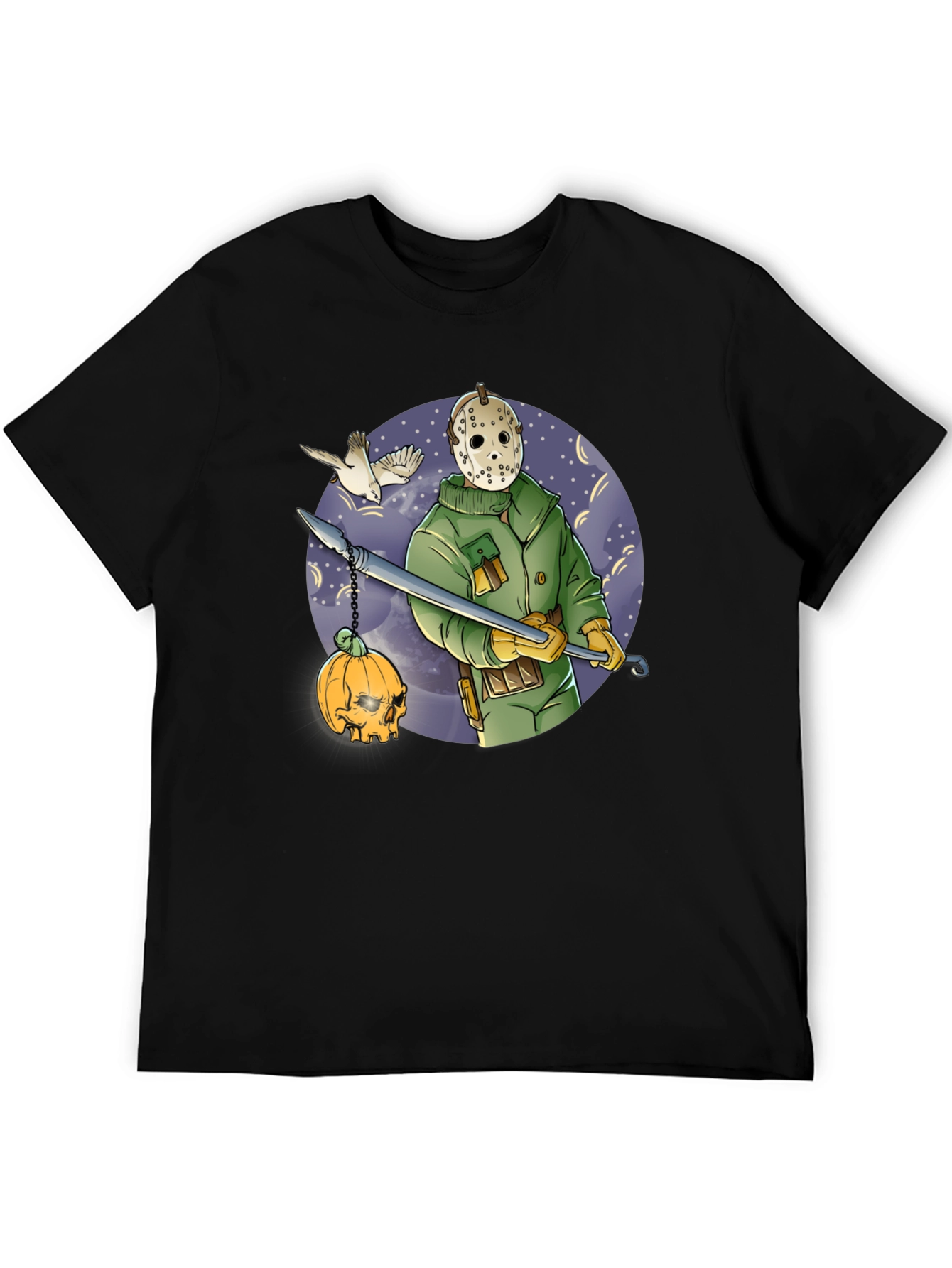 Spooky Hockey Mask Graphic Tee
