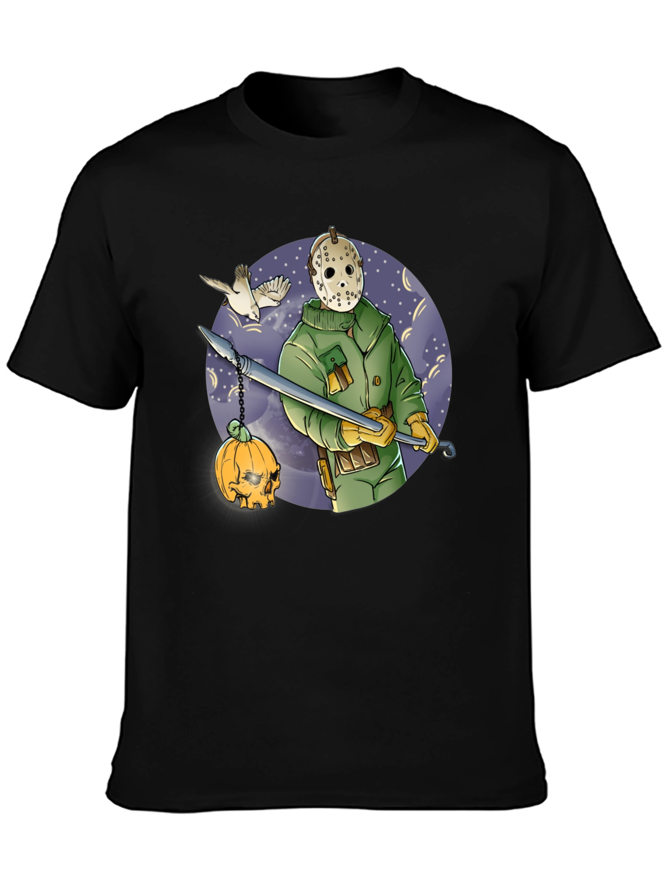 Spooky Hockey Mask Graphic Tee