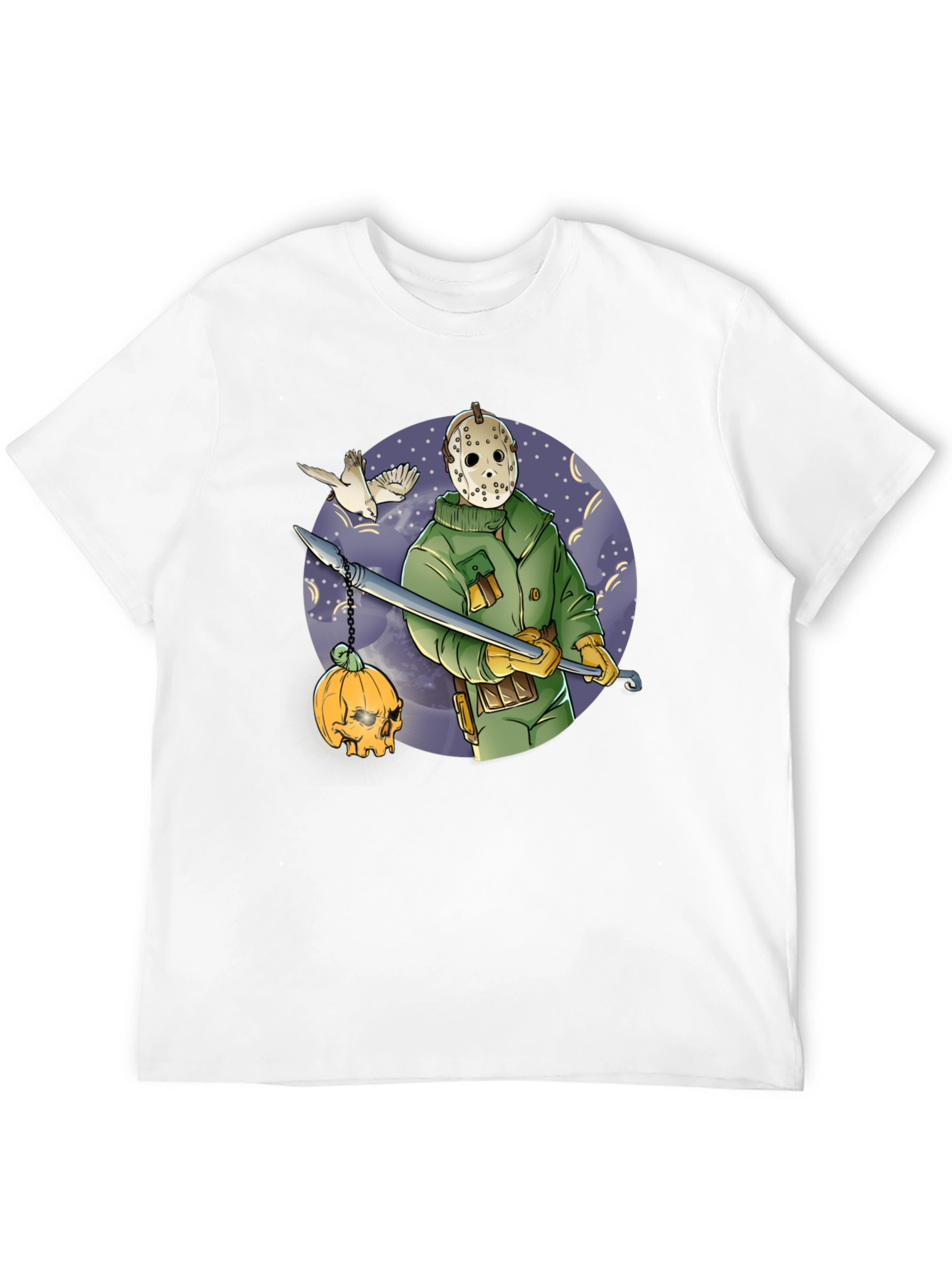 Spooky Hockey Mask Graphic Tee