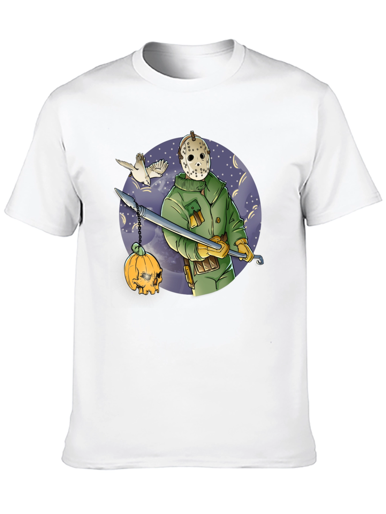 Spooky Hockey Mask Graphic Tee