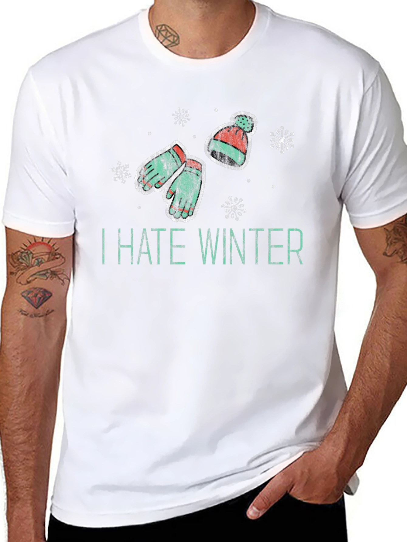 I Hate Winter Graphic Tee - Cozy Winter Hater