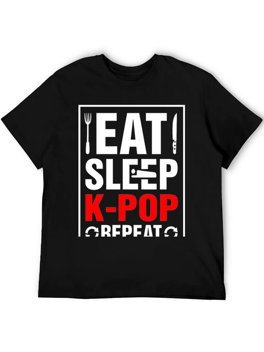 Eat Sleep K-Pop Repeat T-Shirt