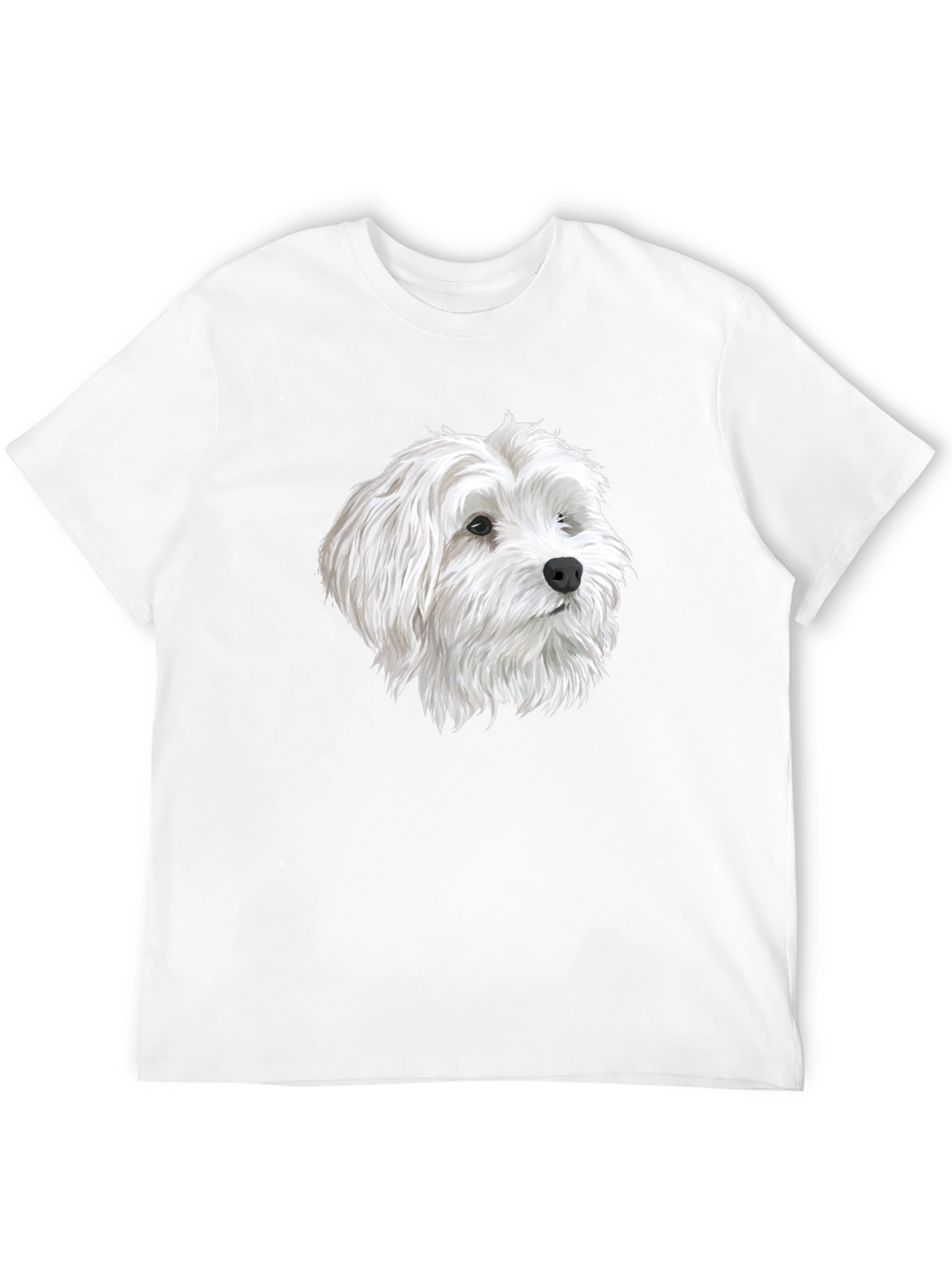 Dog Head Graphic Black T-Shirt
