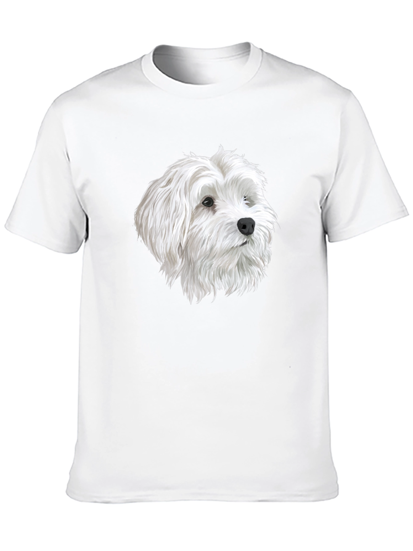 Dog Head Graphic Black T-Shirt