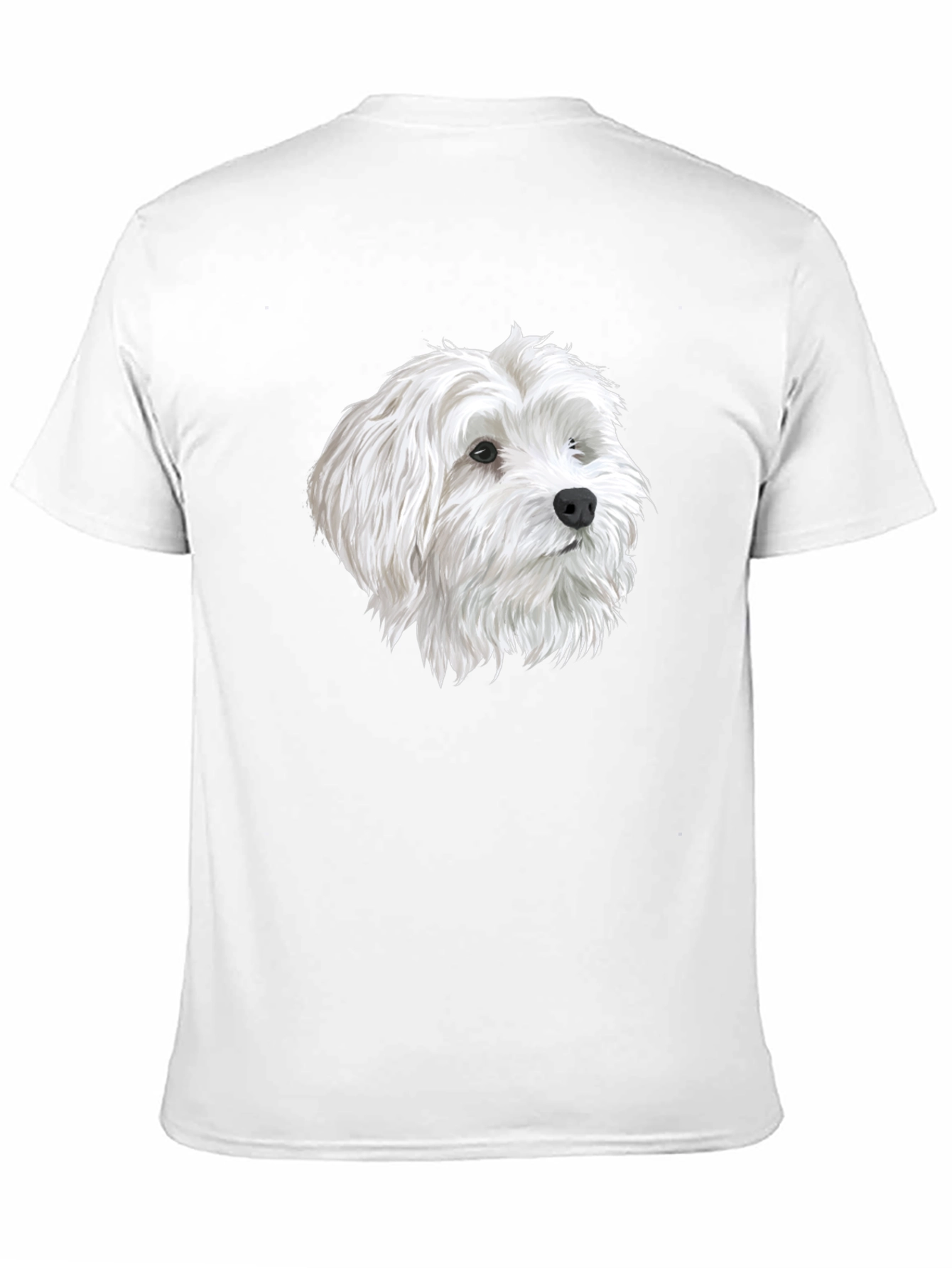 Dog Head Graphic Black T-Shirt