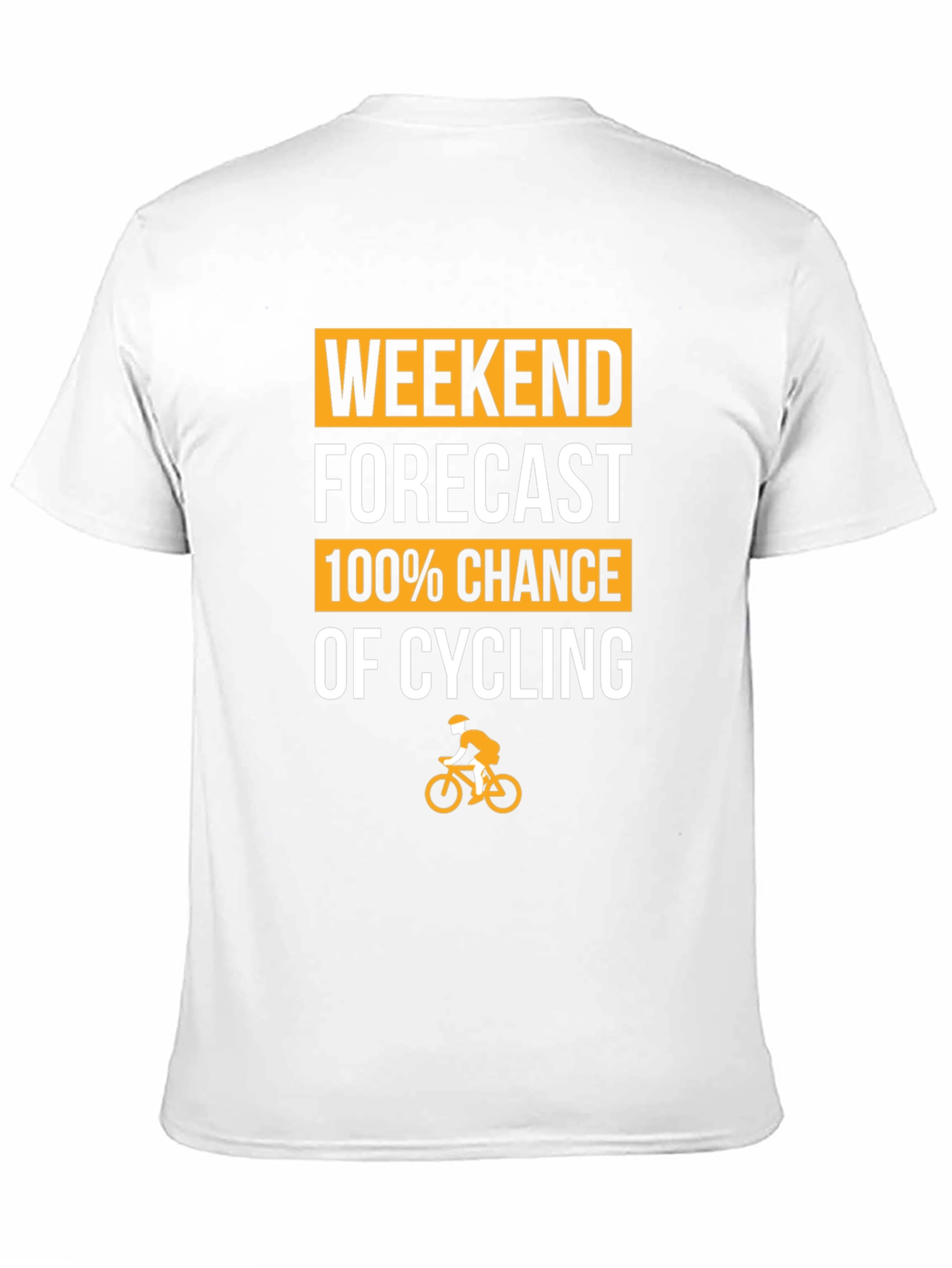 Cycling Forecast T-Shirt - 100% Chance of Cycling!