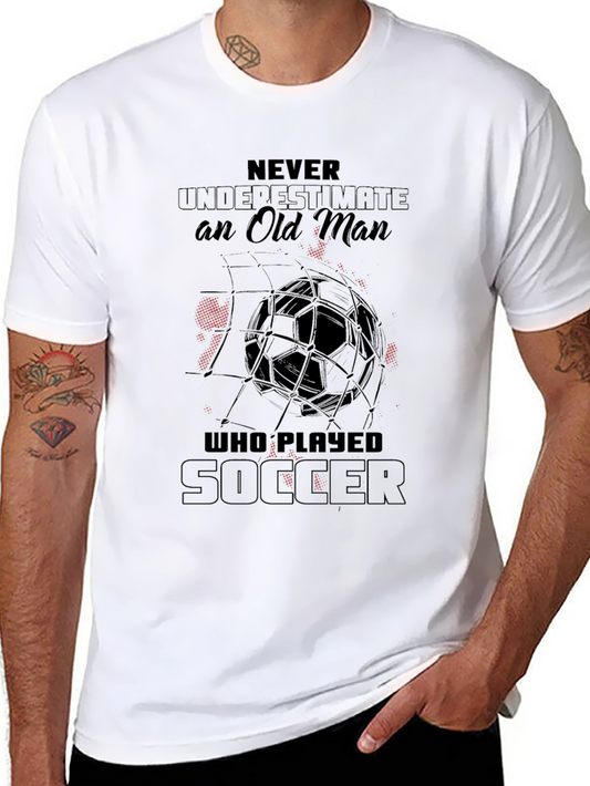 Never Underestimate Soccer Player Black T-Shirt