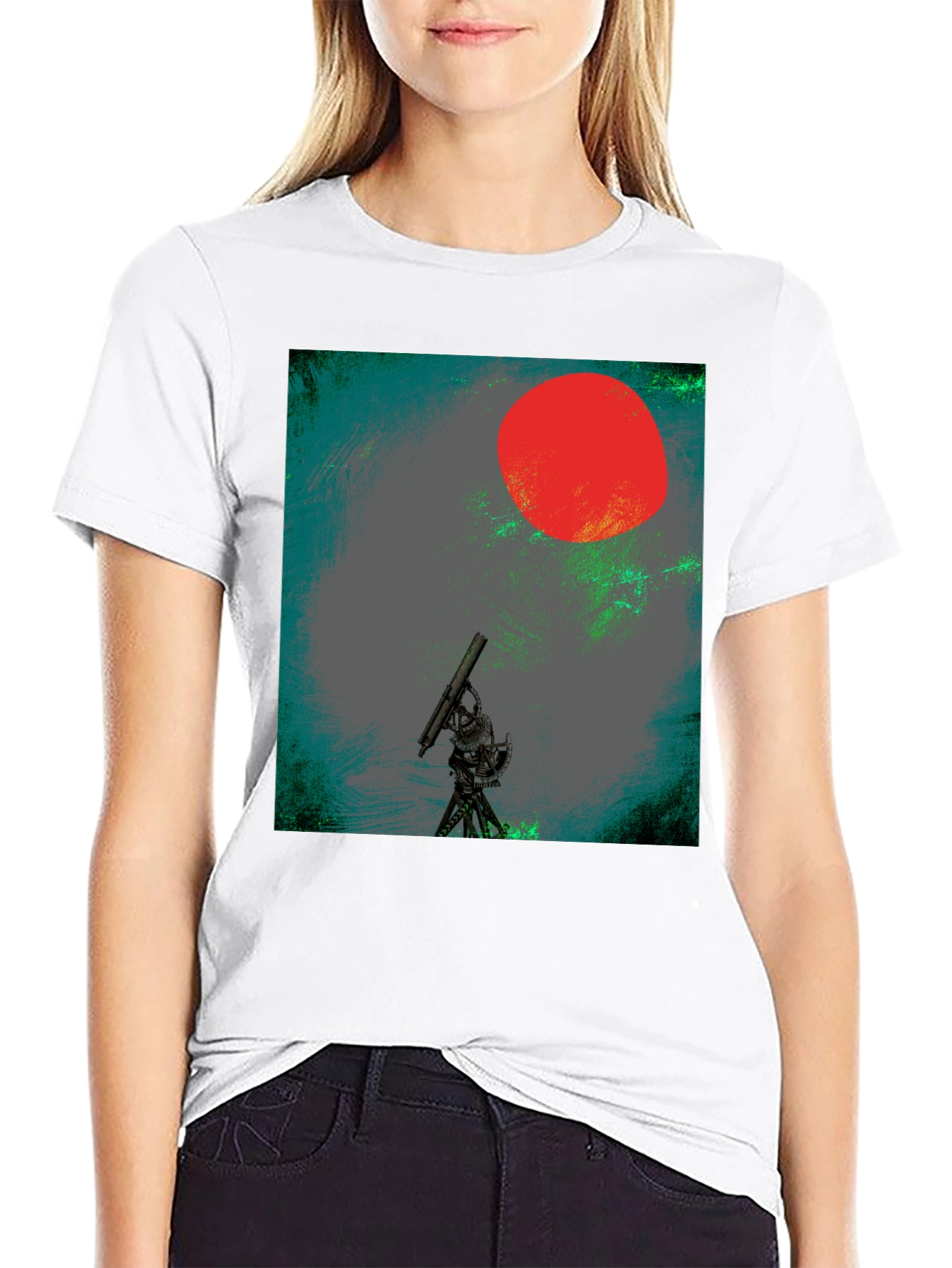 Telescope Red Sun Graphic Tee