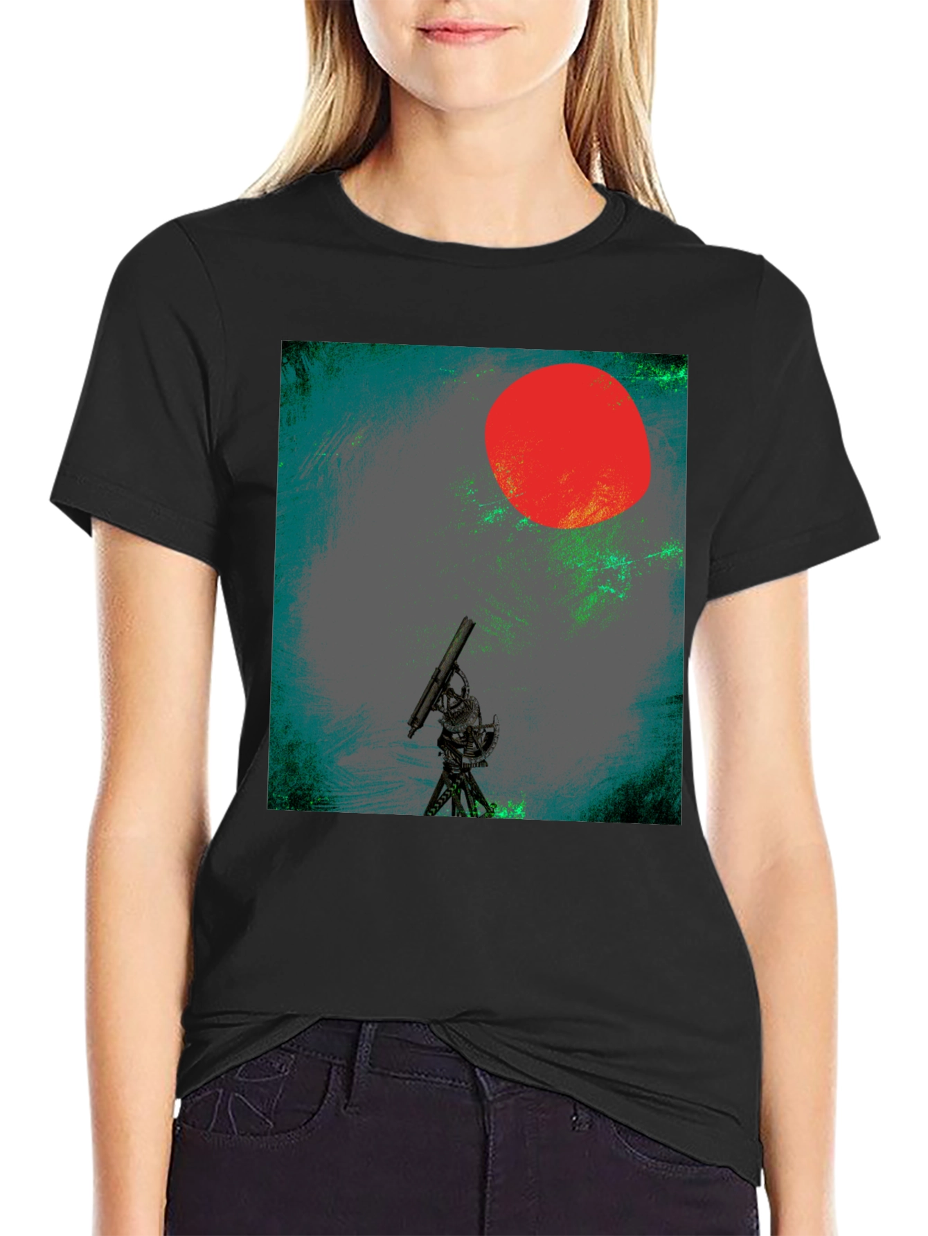 Telescope Red Sun Graphic Tee