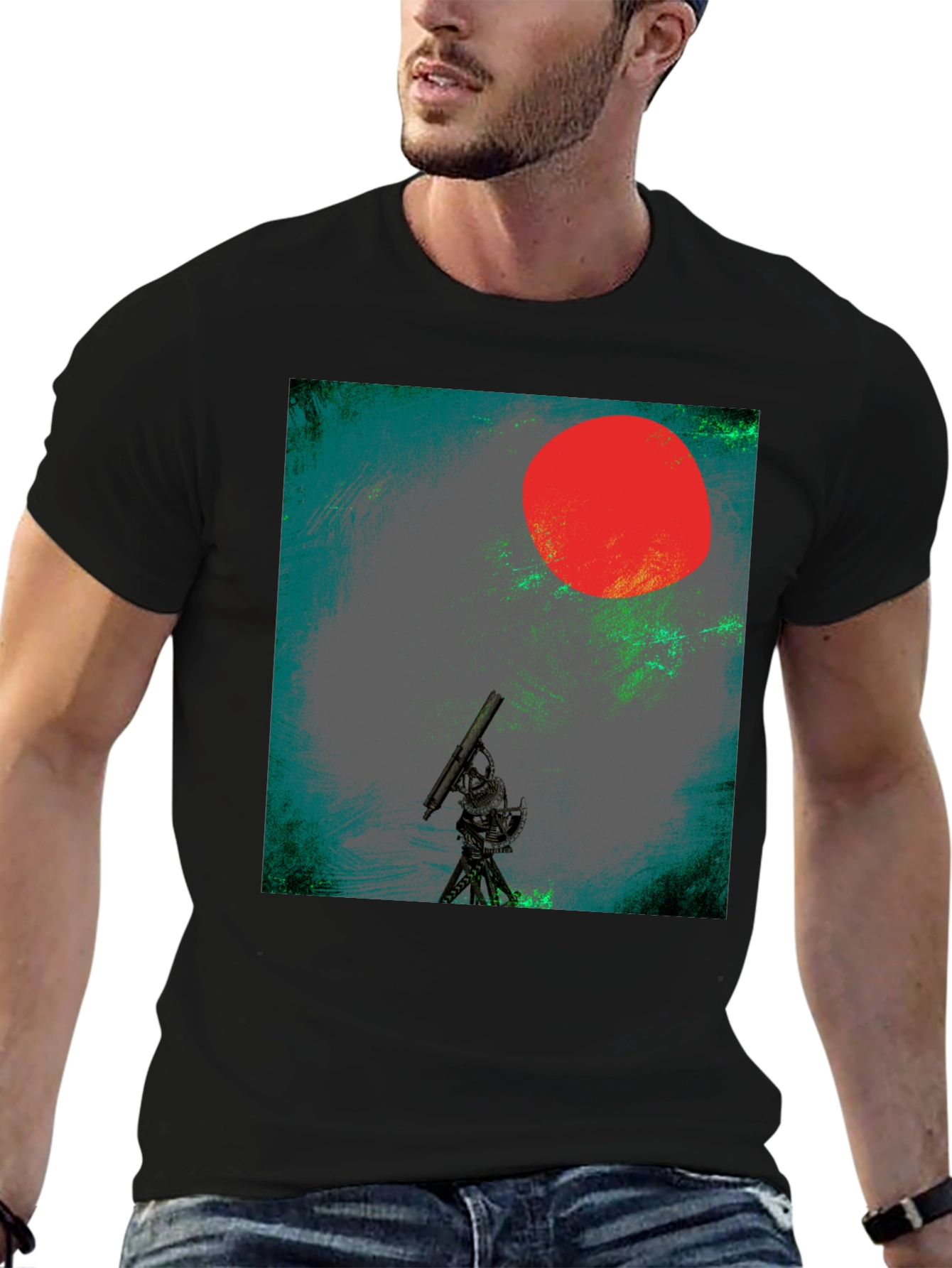 Telescope Red Sun Graphic Tee
