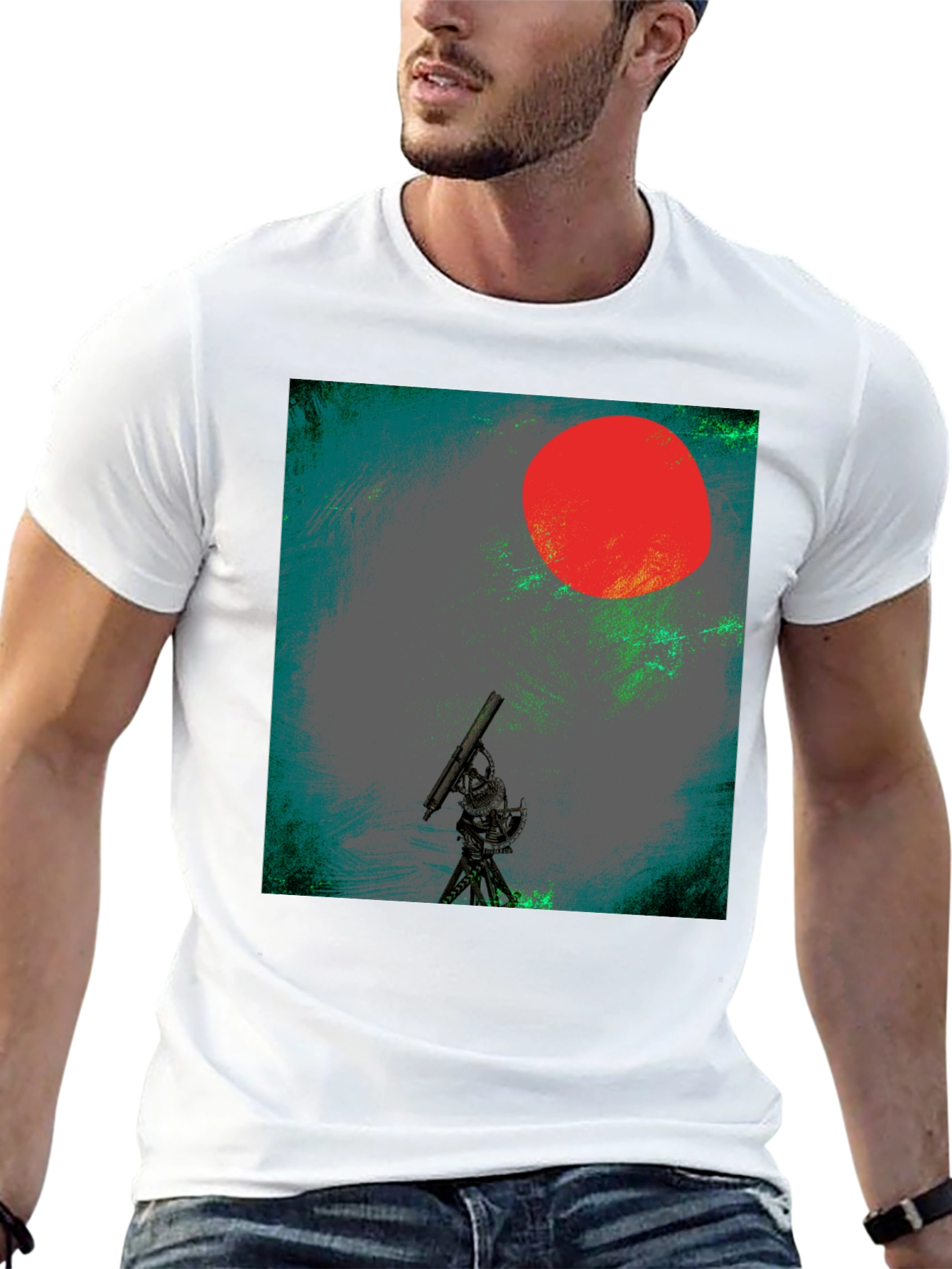 Telescope Red Sun Graphic Tee