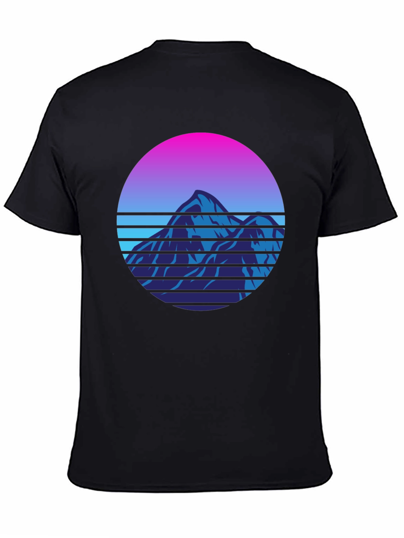 Retro Mountain Graphic Tee - 80s Style T-Shirt