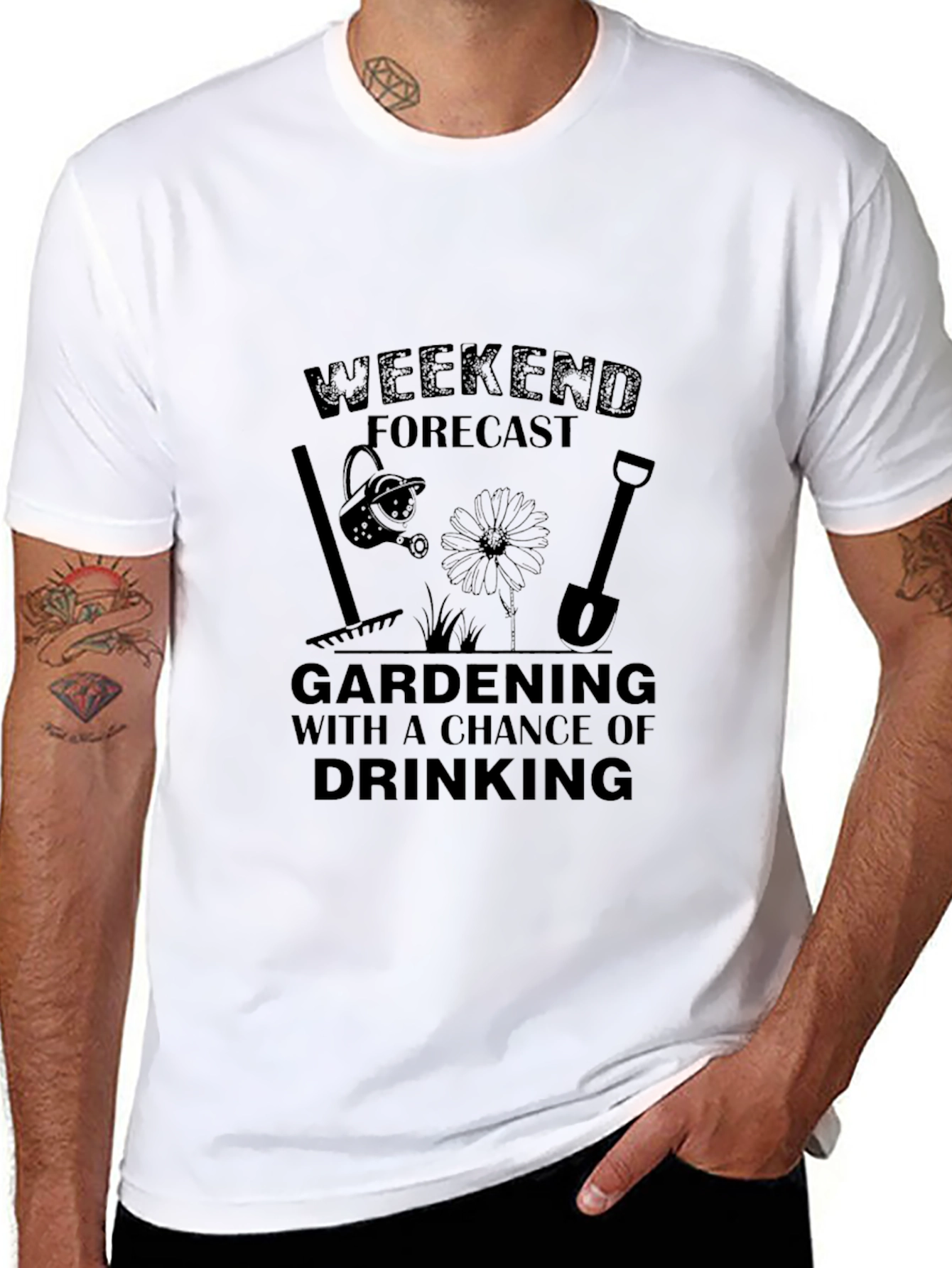 Gardening & Drinking Weekend Forecast T-Shirt