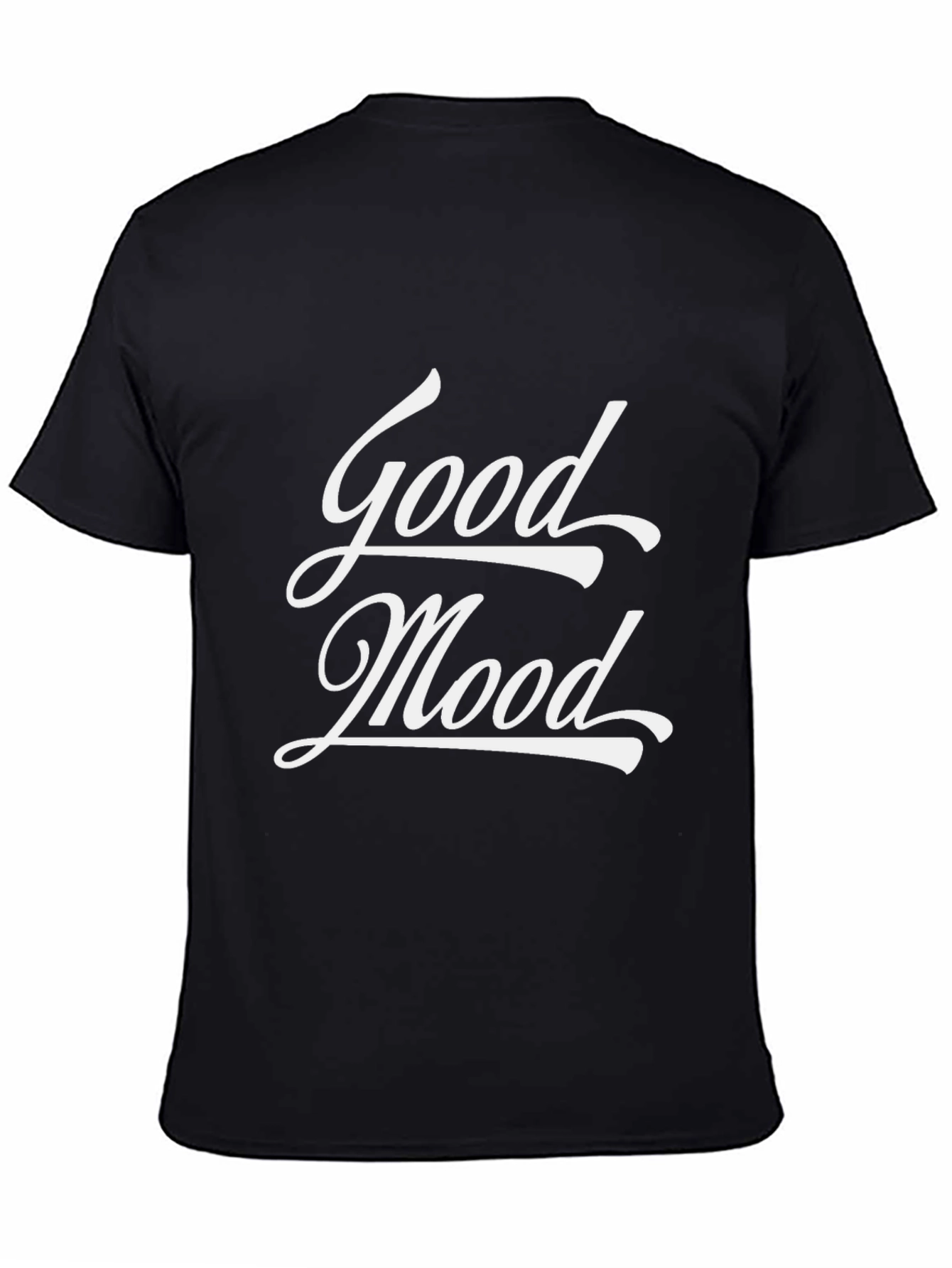 Good Mood Black Graphic Tee - Casual Style