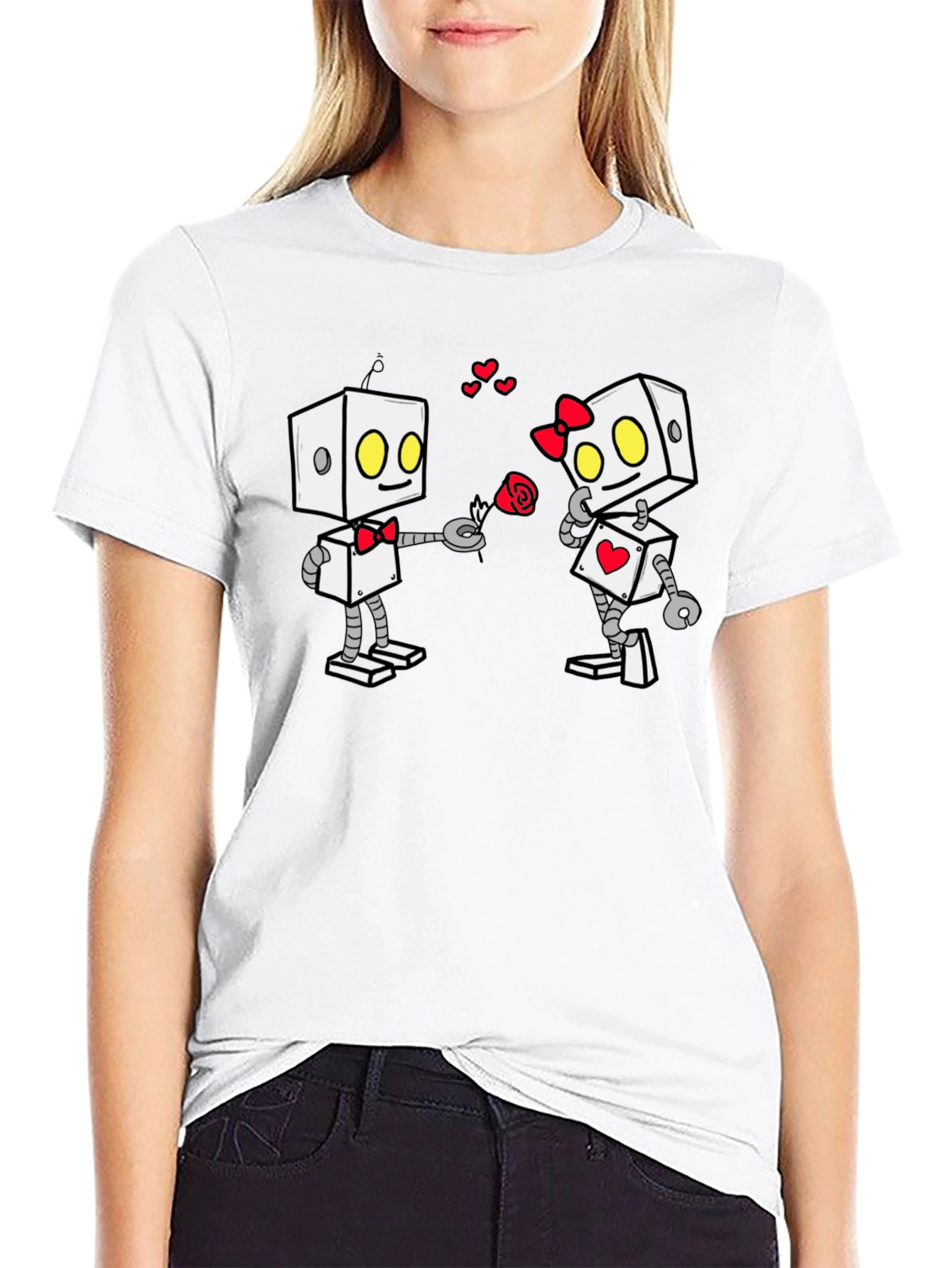 Robot Love Graphic Tee - Valentines Day Gift