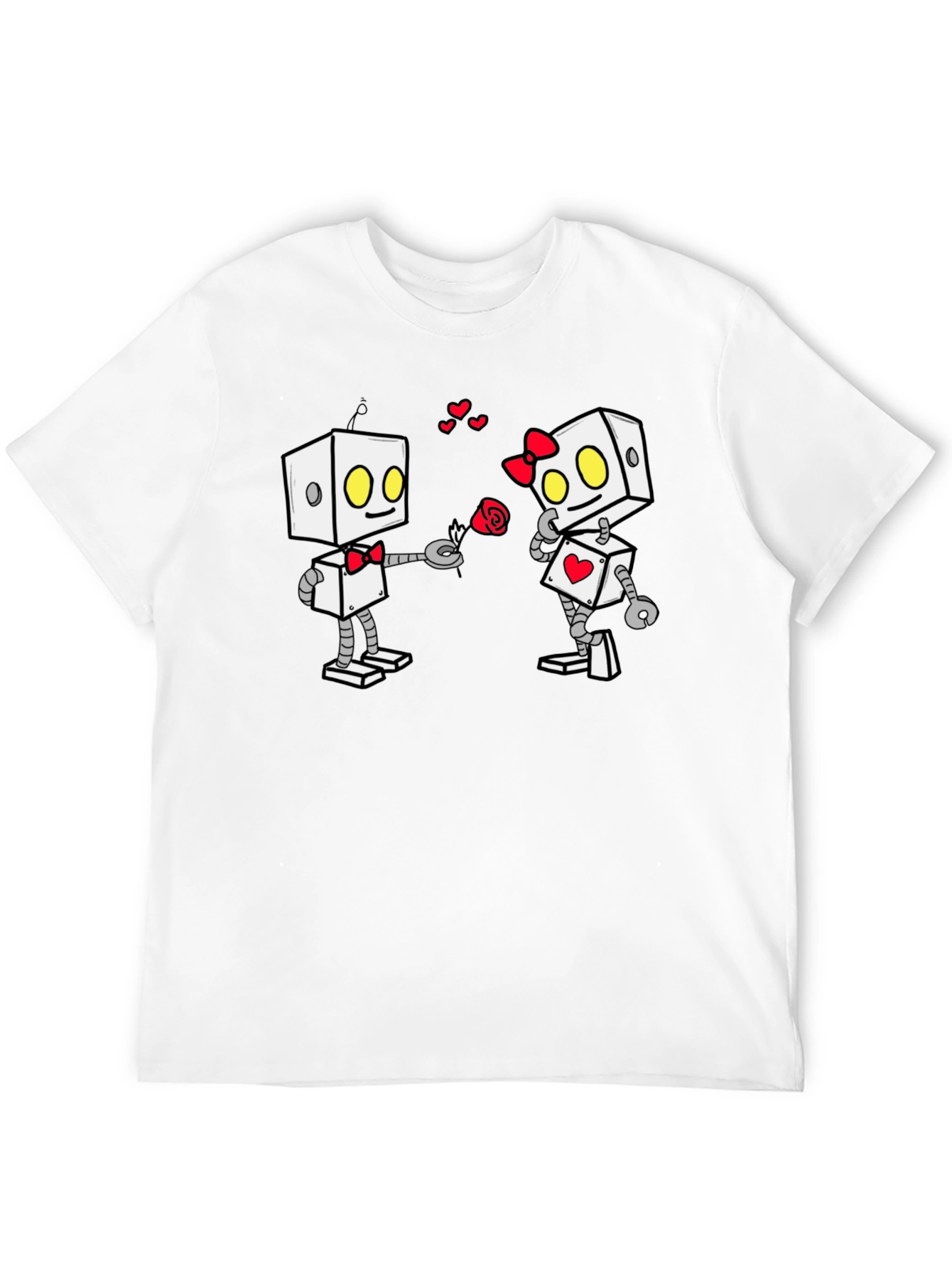Robot Love Graphic Tee - Valentines Day Gift