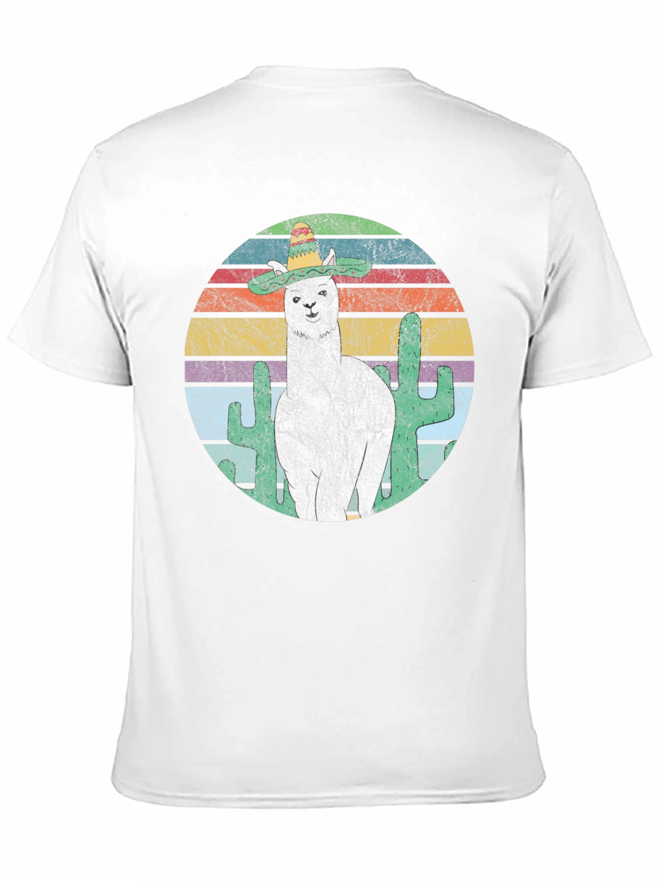 Llama Sombrero T-Shirt - Cactus Graphic Tee