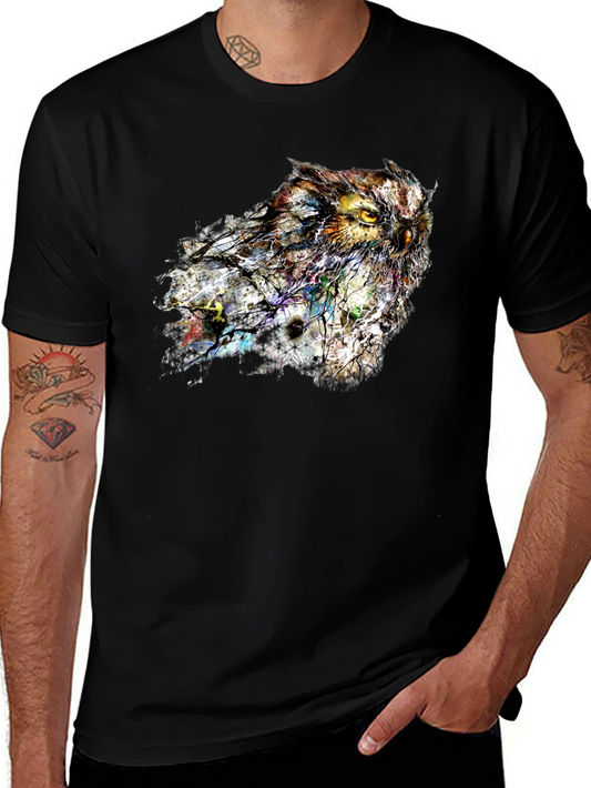Owl Graphic Print T-Shirt