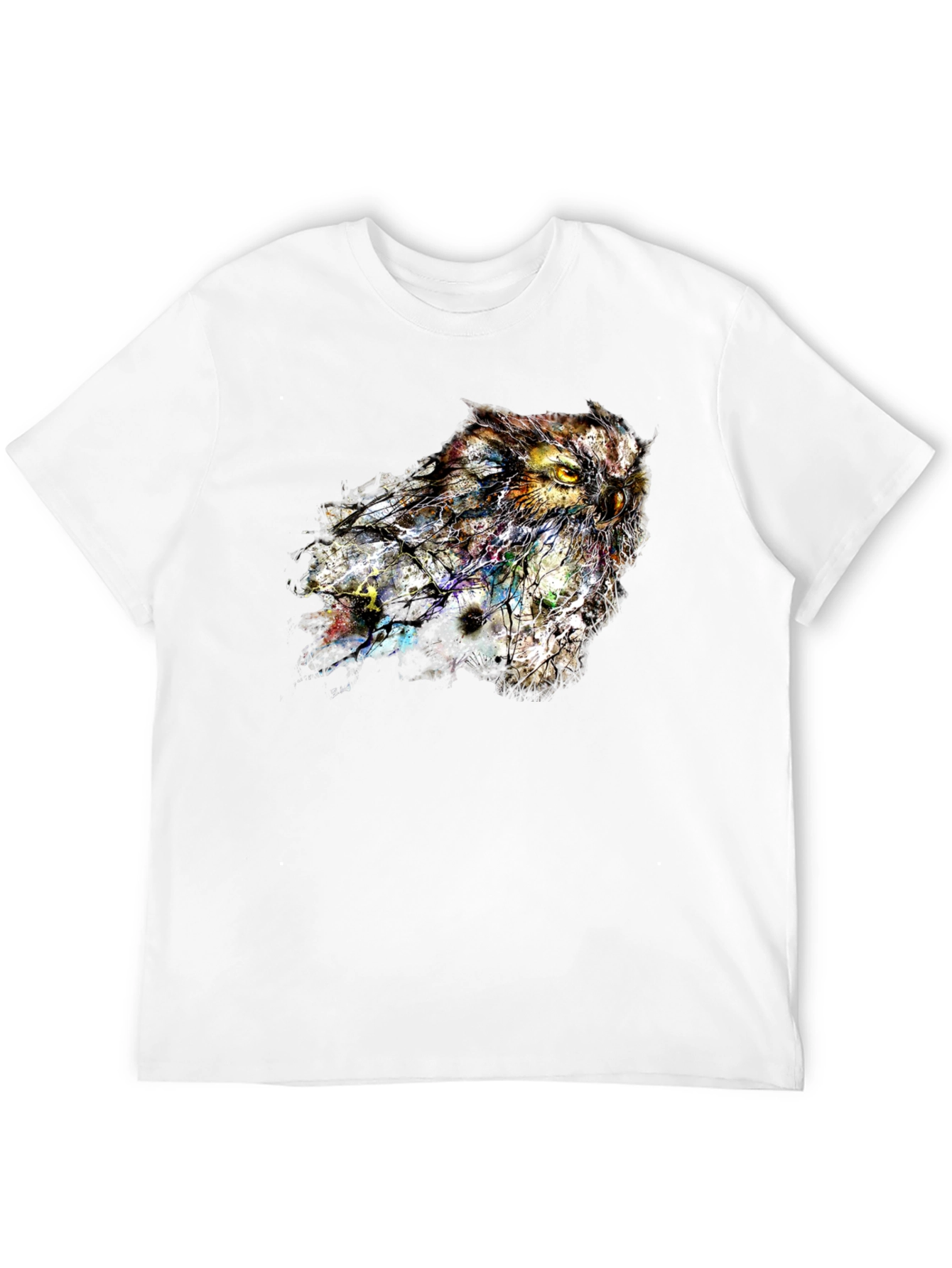 Owl Graphic Print T-Shirt