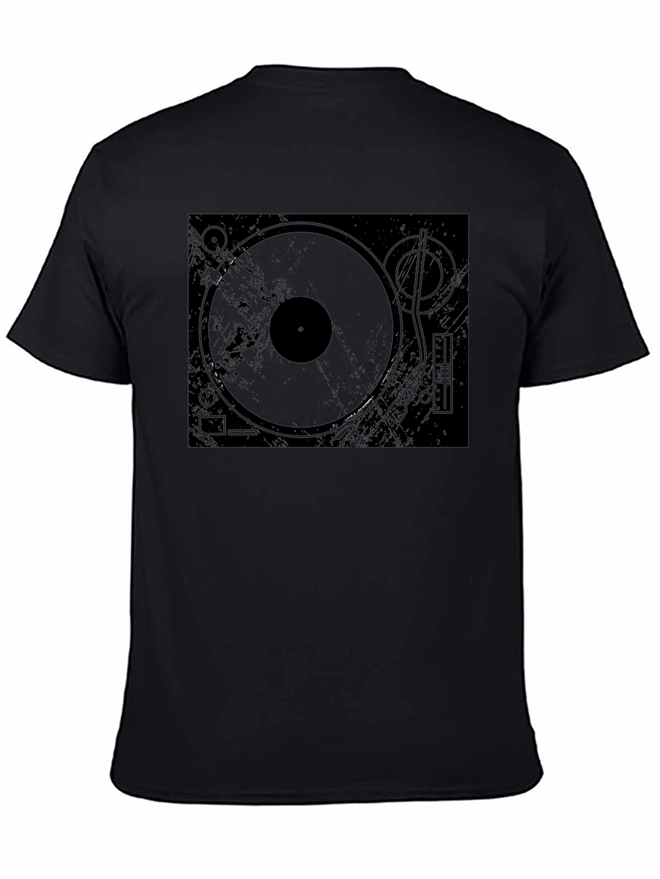 Turntable Graphic Black T-Shirt