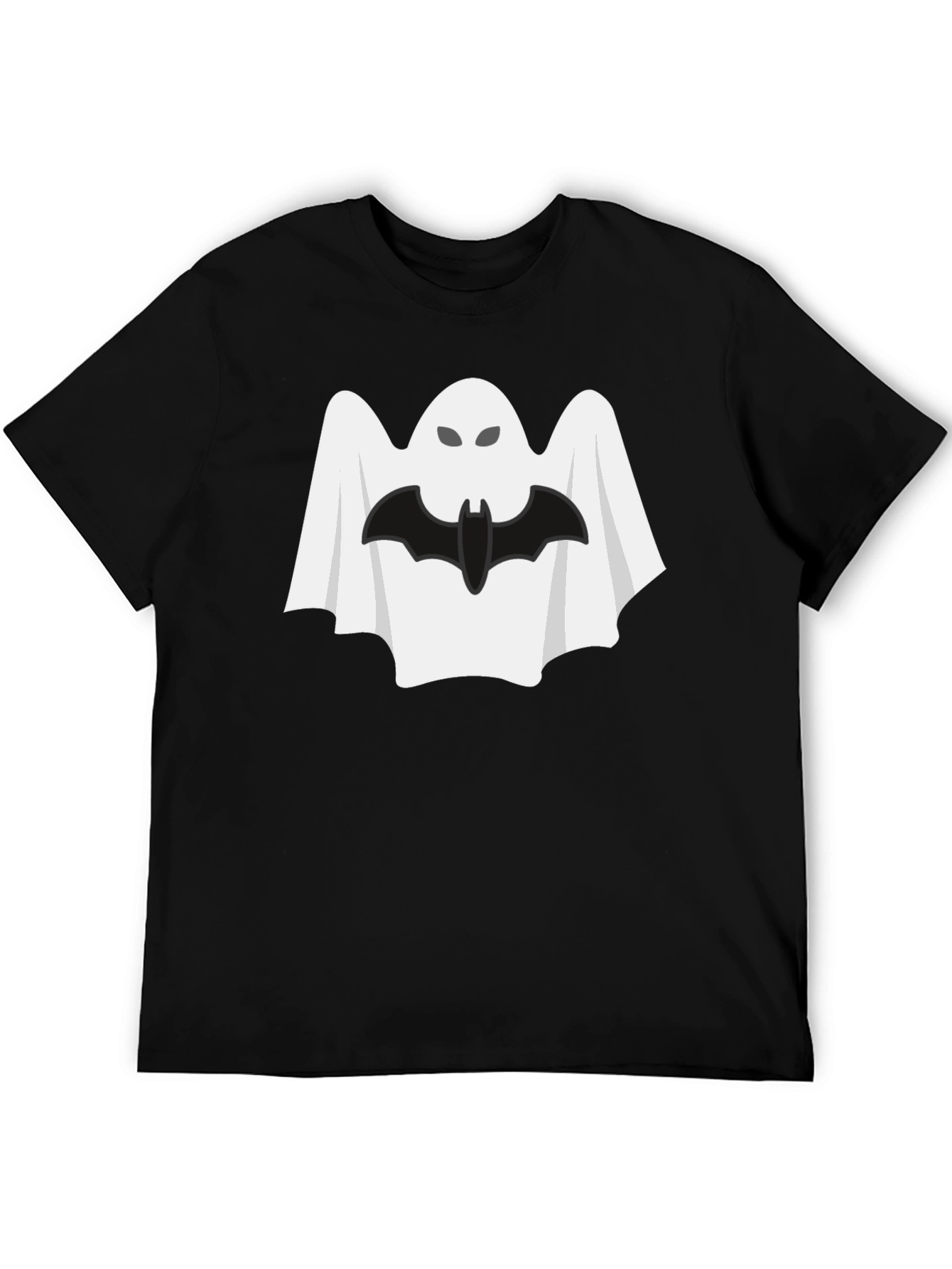 Halloween Ghost & Bat Graphic Tee