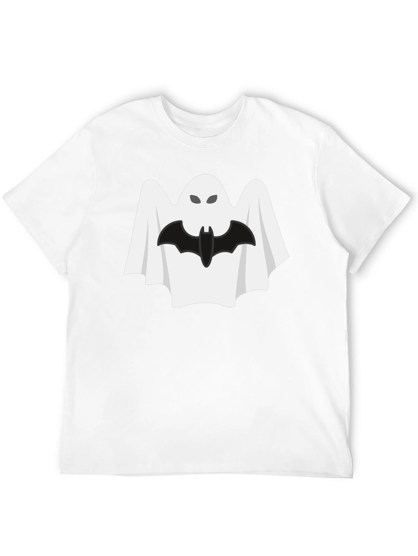 Halloween Ghost & Bat Graphic Tee
