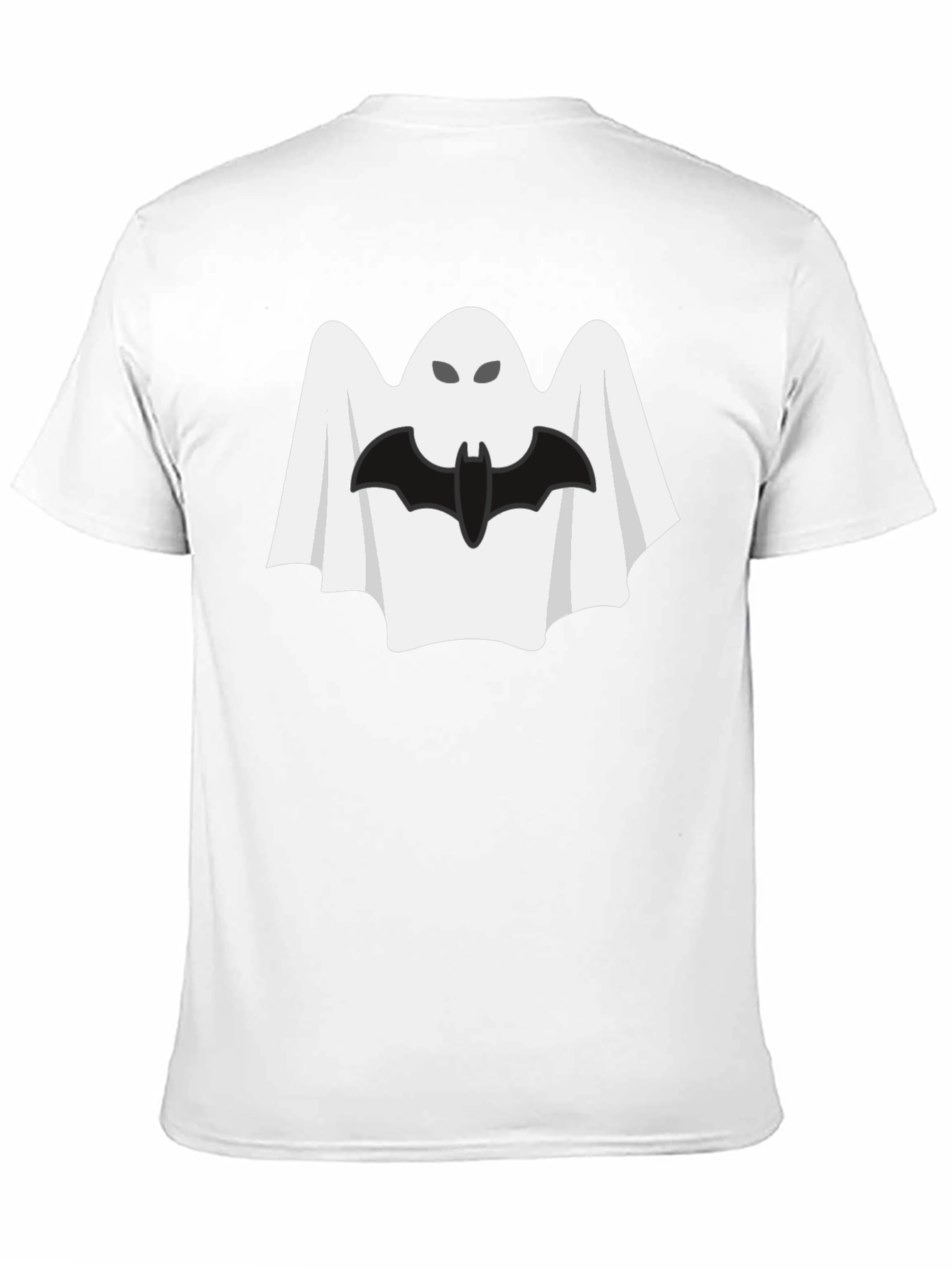 Halloween Ghost & Bat Graphic Tee