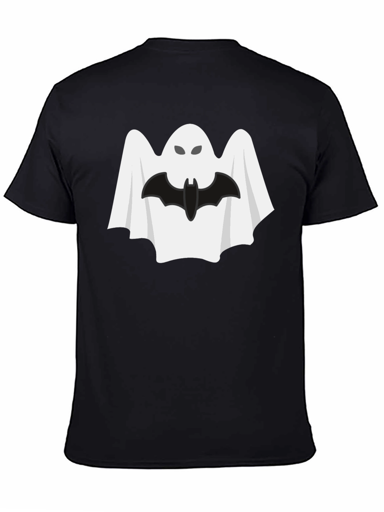 Halloween Ghost & Bat Graphic Tee