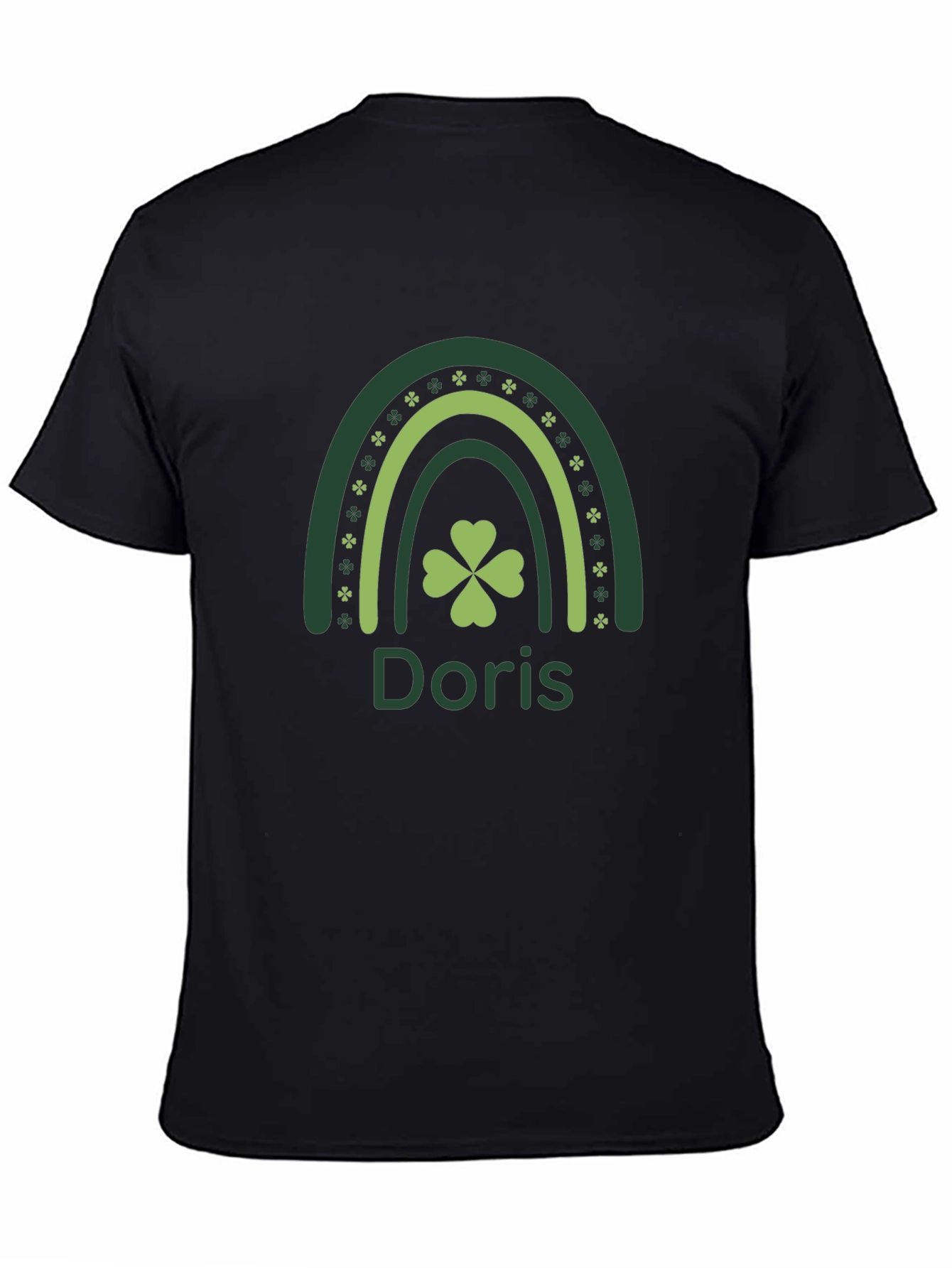 Doris St. Patricks Day Clover Rainbow T-Shirt