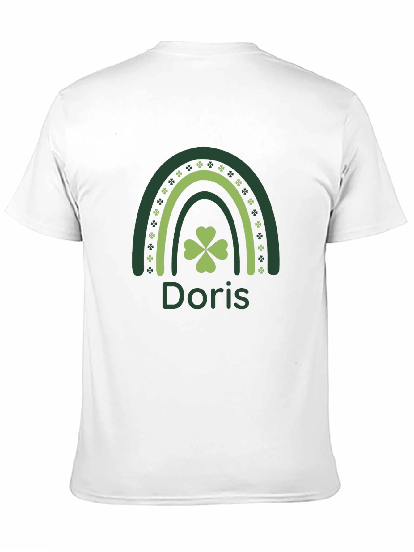 Doris St. Patricks Day Clover Rainbow T-Shirt