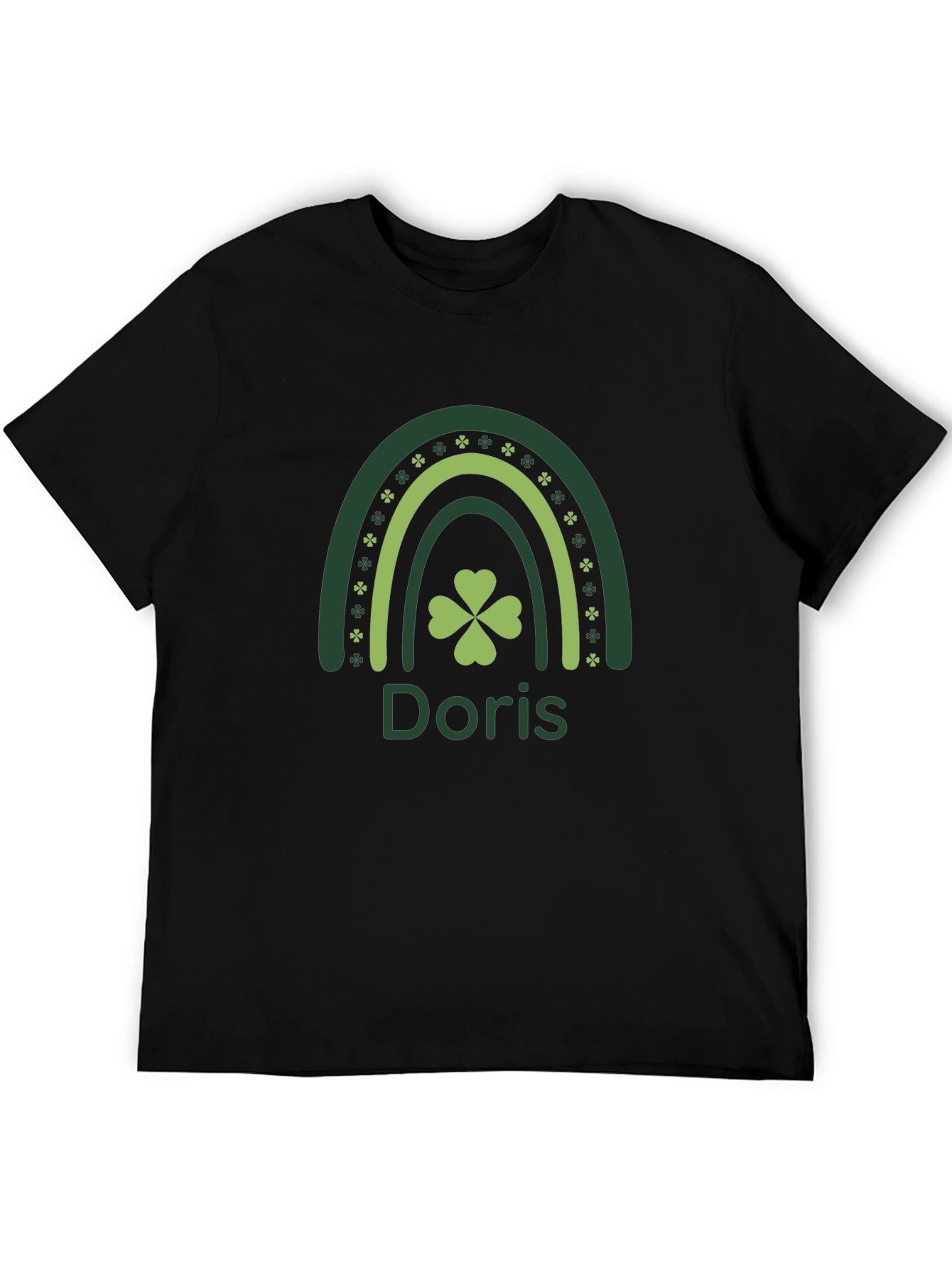Doris St. Patricks Day Clover Rainbow T-Shirt