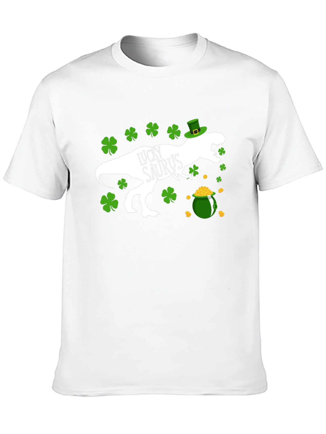 Lucky Saurus St. Patricks Day Graphic Tee