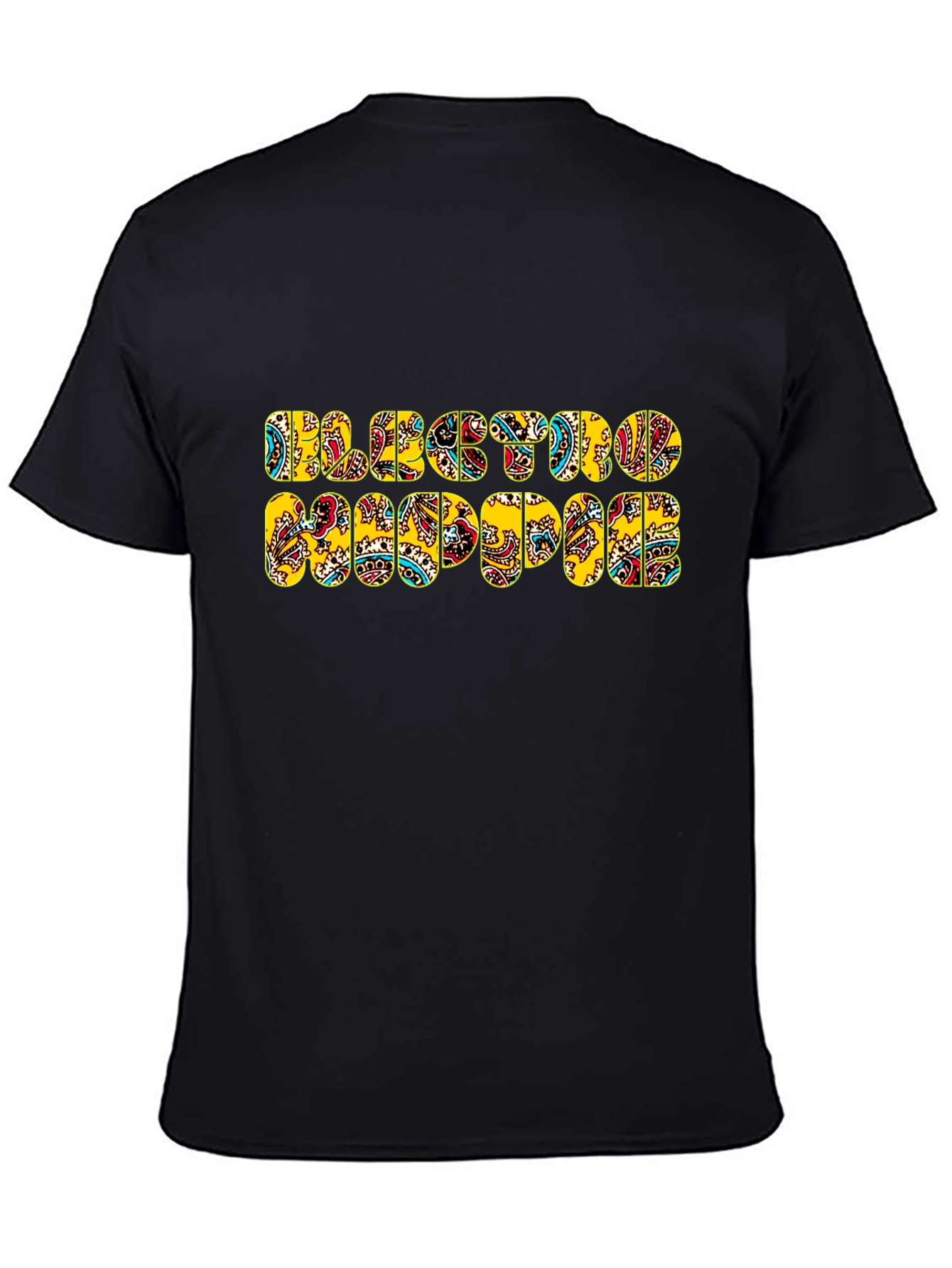 Electro Hippie Graphic T-Shirt - Black