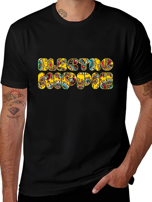 Electro Hippie Graphic T-Shirt - Black