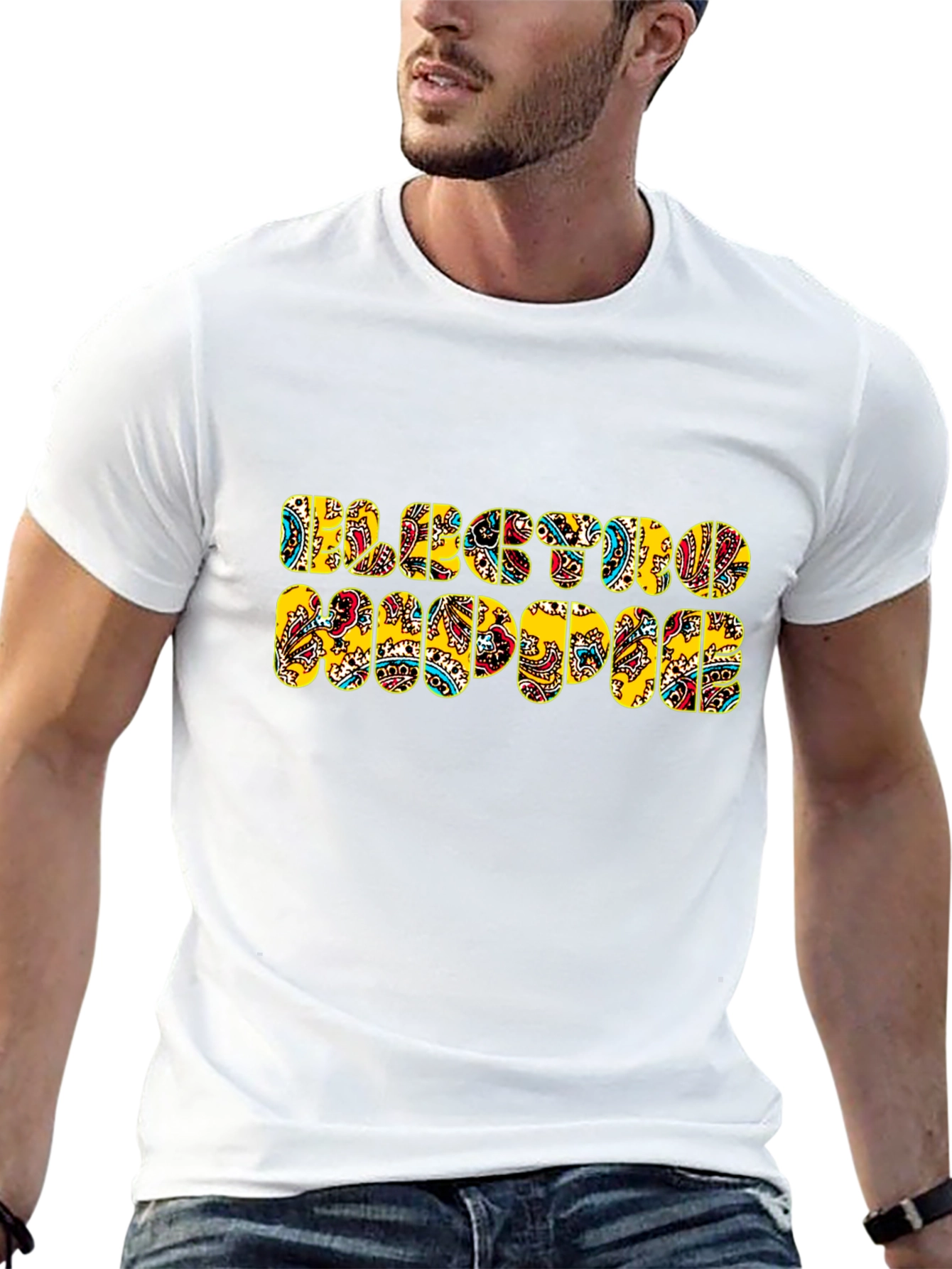 Electro Hippie Graphic T-Shirt - Black