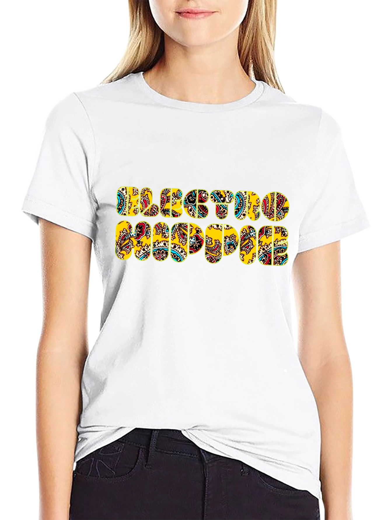 Electro Hippie Graphic T-Shirt - Black